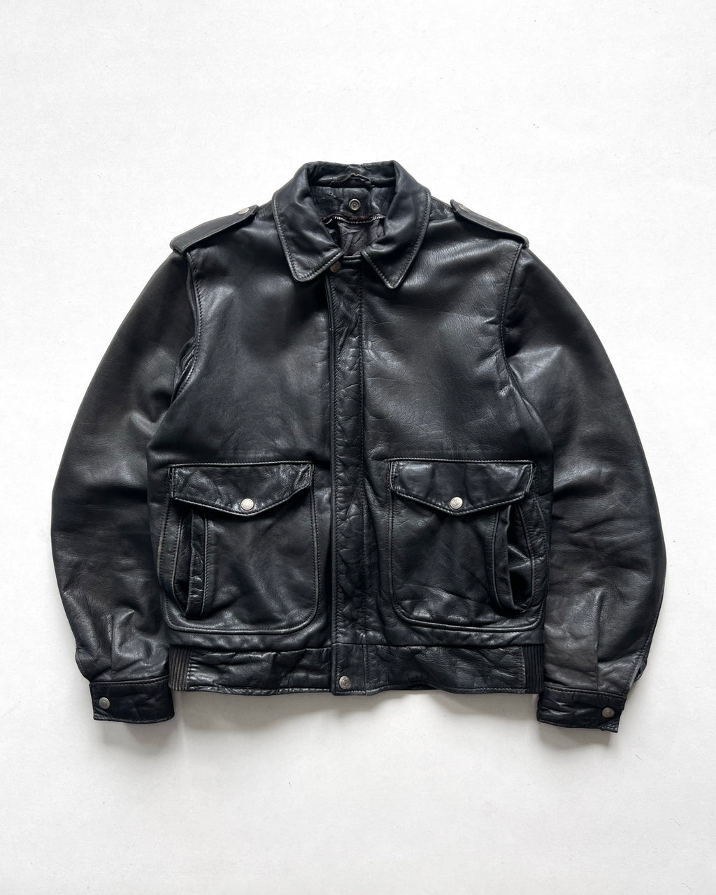 1980S SCHOTT PAINTED A-2 LEATHER JACKET (M)