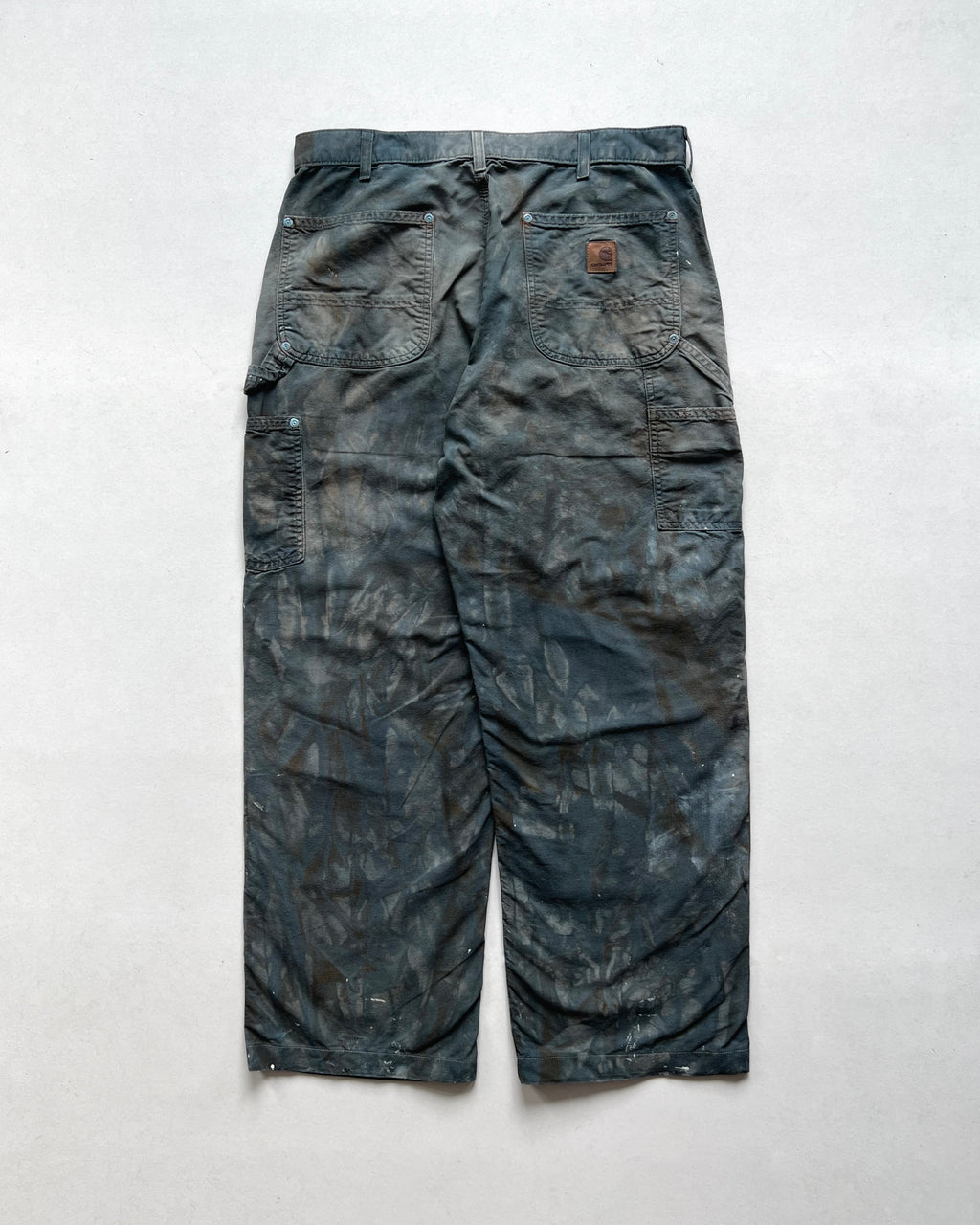 2000S BLEACHED CARHARTT DOUBLE KNEE WORK PANTS (34)