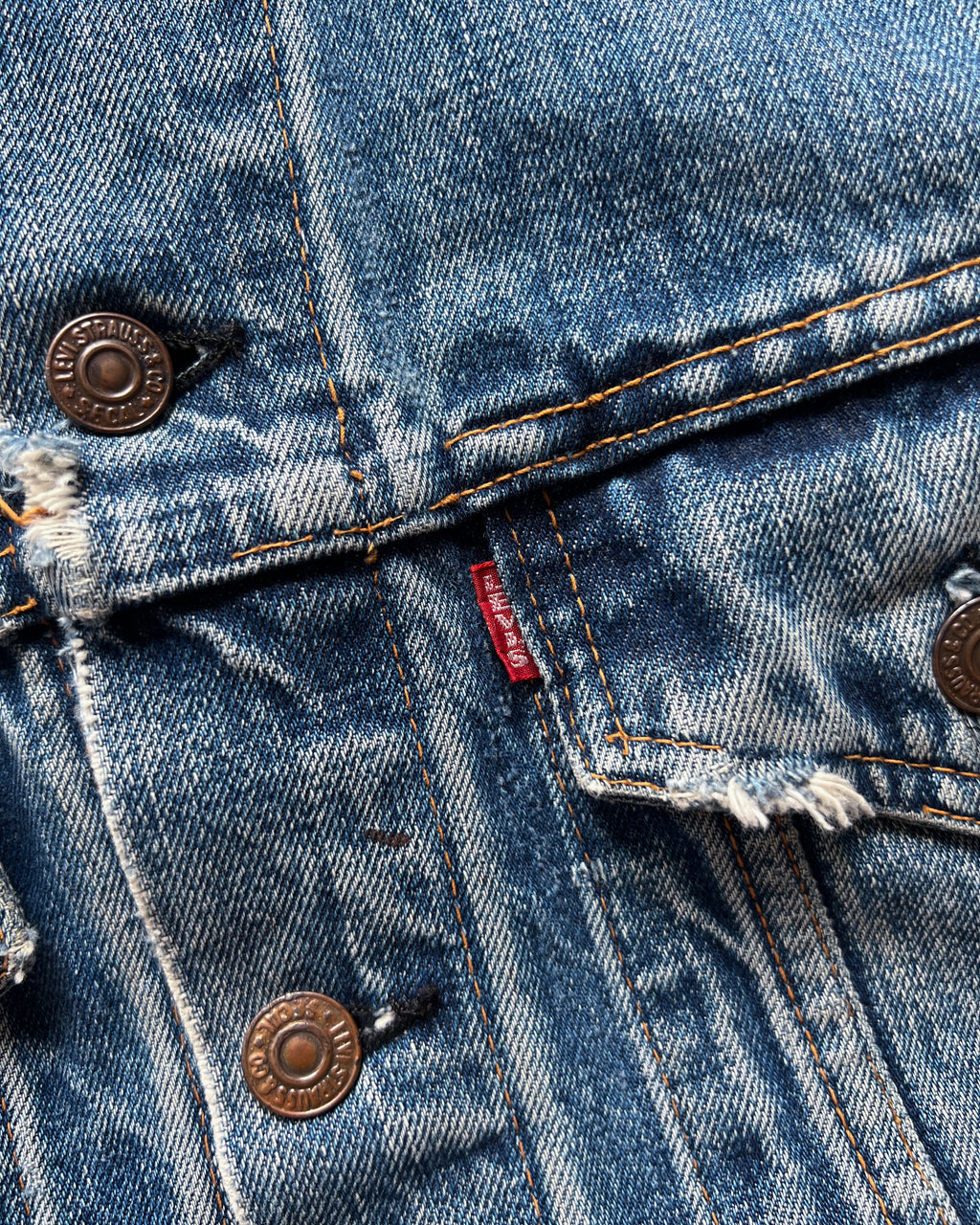 1970S LEVI'S BIG E 70505 TYPE III DENIM JACKET (M)