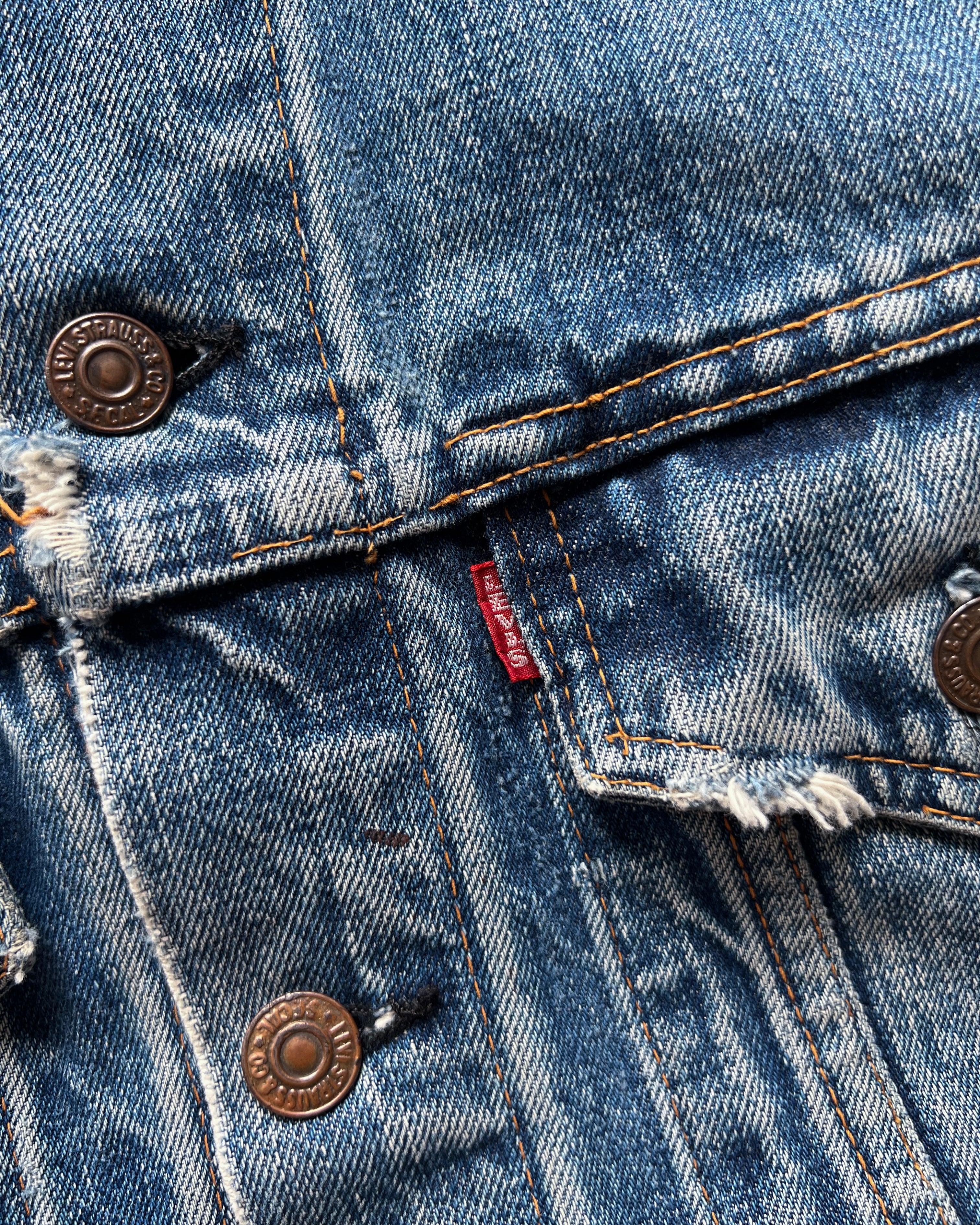 1970S LEVI'S BIG E 70505 TYPE III DENIM JACKET (M)