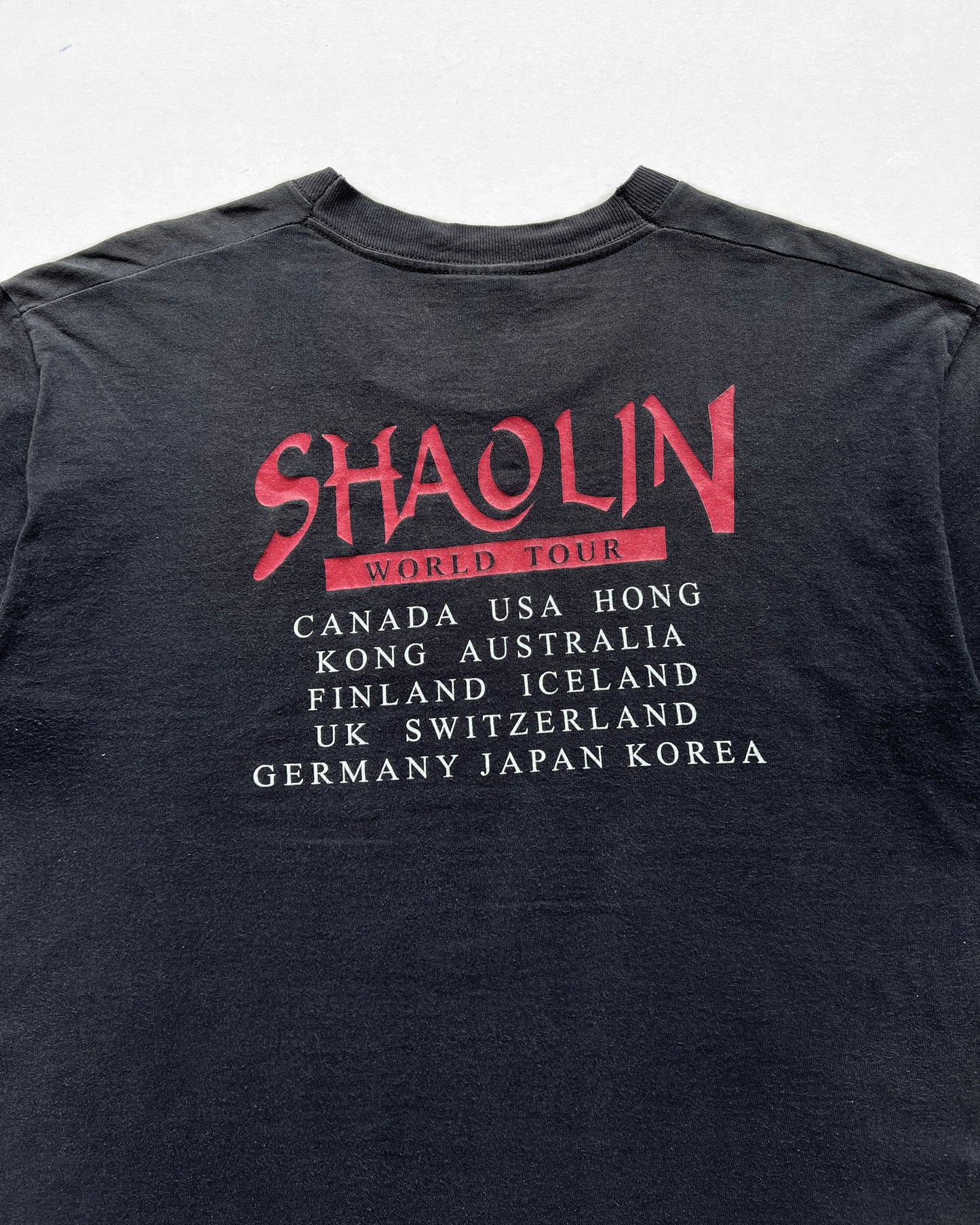 2000S 'SHAOLIN WHEEL OF LIFE' WORLD TOUR TEE (M)