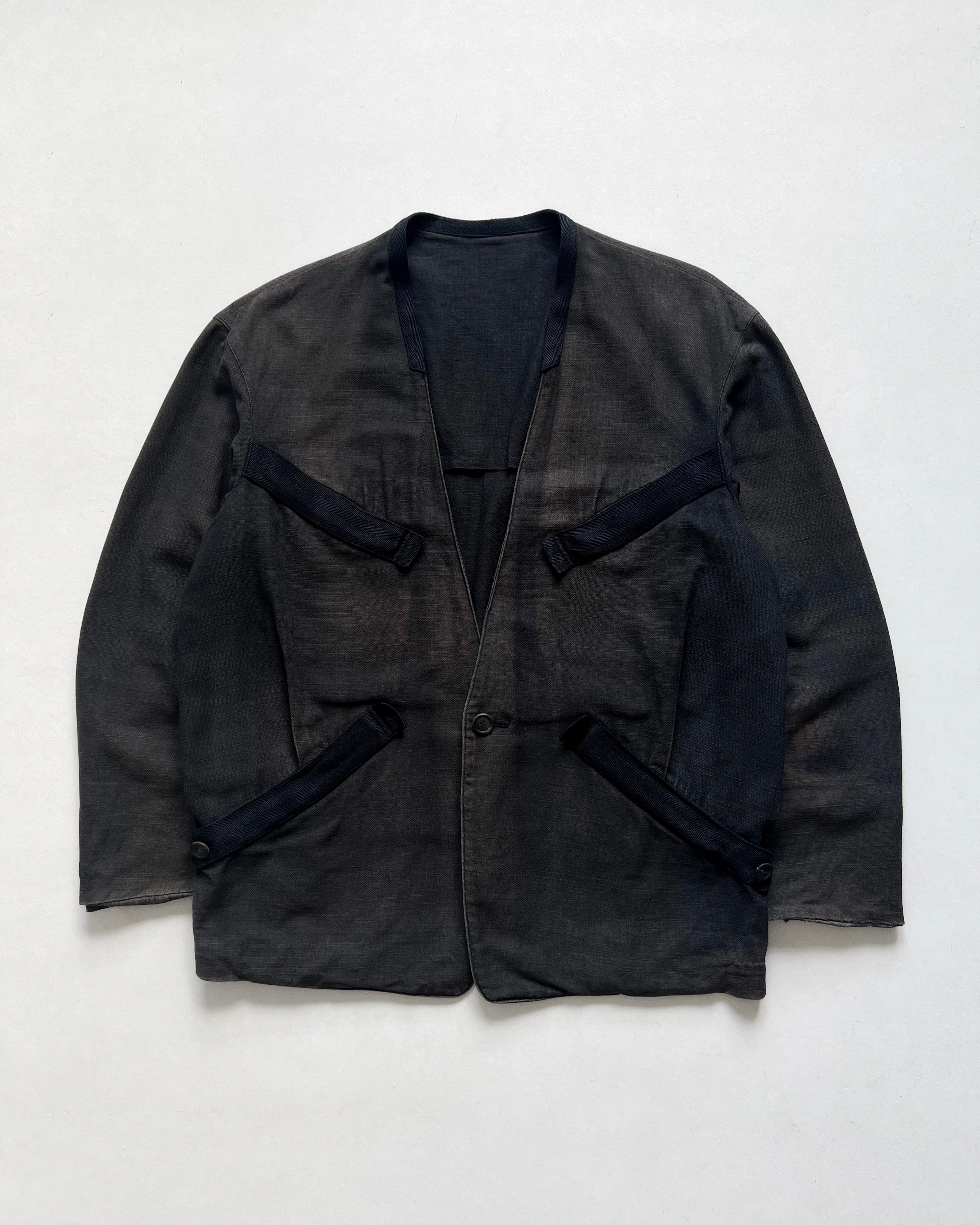1980S SUN FADED ISSEY MIYAKE MULTIPOCKET BLAZER (L)