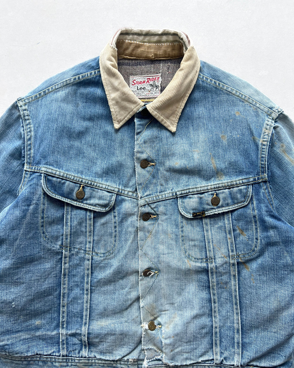 1960S LEE 101-LJ STORM RIDER DENIM JACKET (XL)