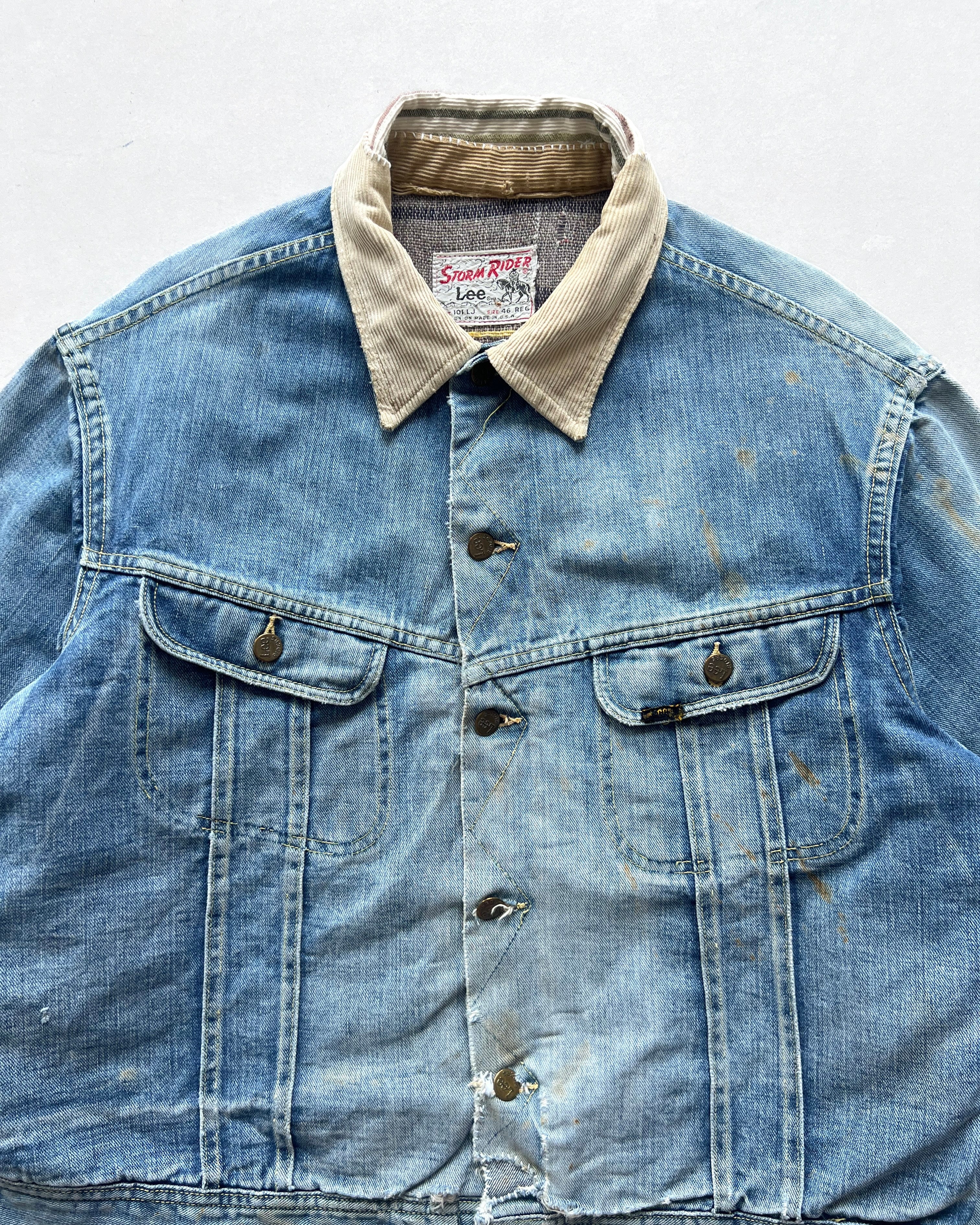 1960S LEE 101-LJ STORM RIDER DENIM JACKET (XL)
