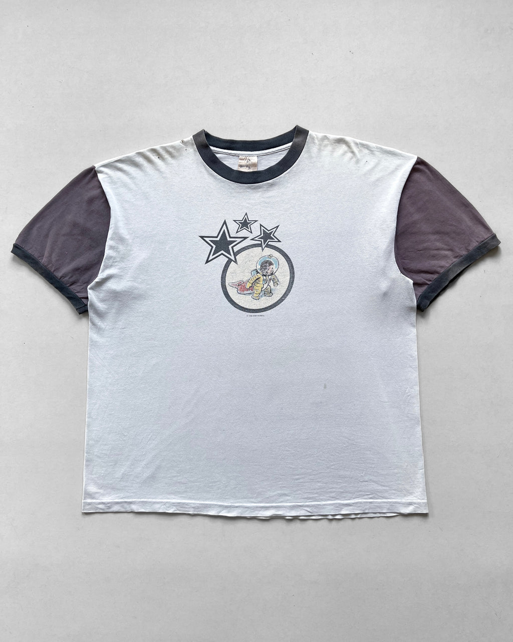 1996 TWO-TONE 'CURIOUS GEORGE' RINGER TEE (XL)