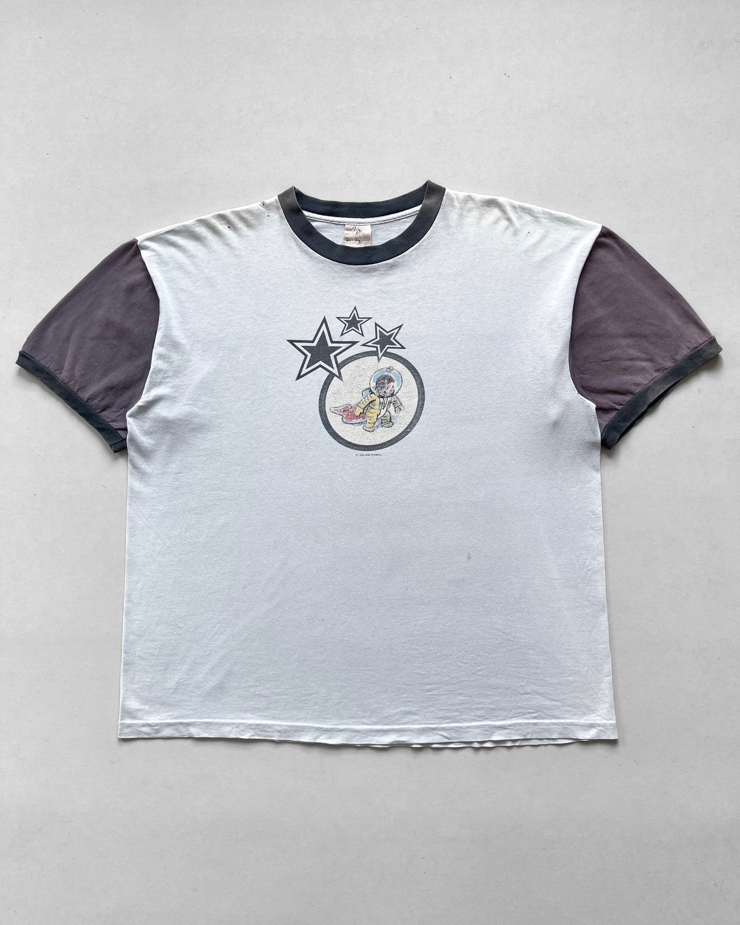 1996 TWO-TONE 'CURIOUS GEORGE' RINGER TEE (XL)