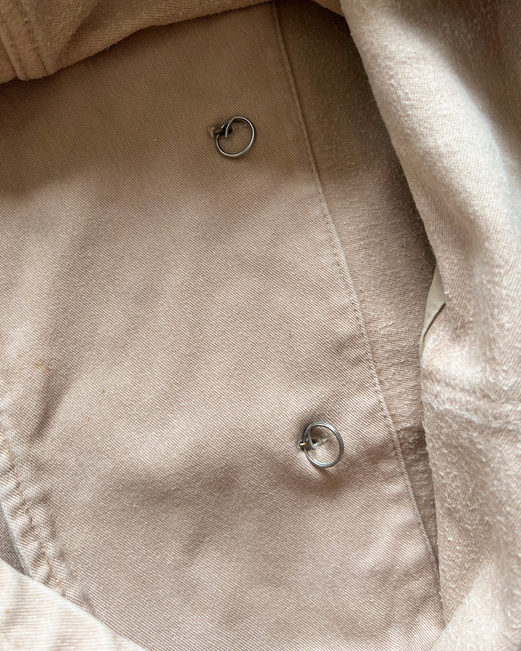 1970S GERMAN MOLESKIN DOUBLE BREASTED WORK JACKET (L)