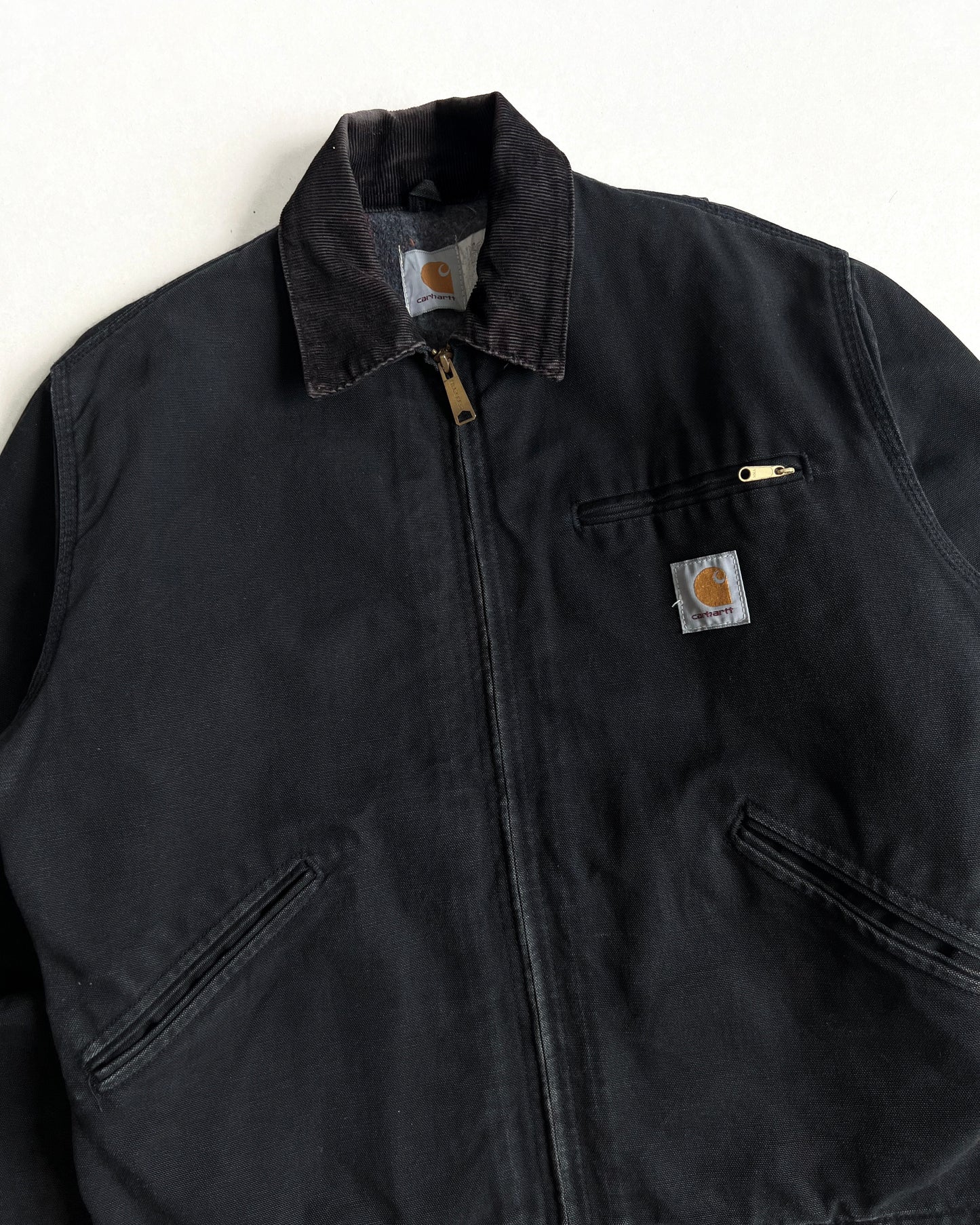 1990S BLACK CARHARTT DETROIT WORK JACKET (M/L)