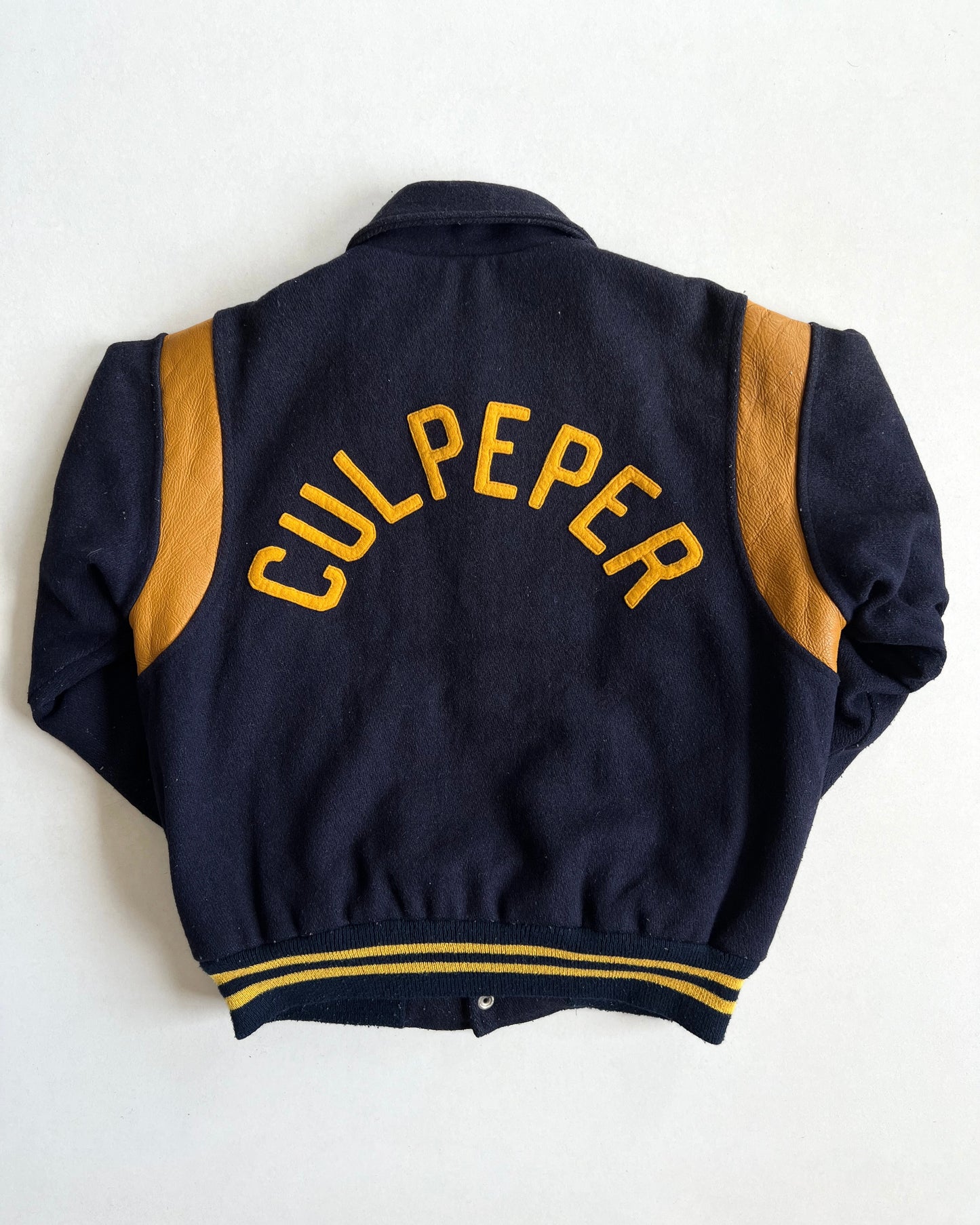 1970S 'CULPEPER' LETTERMAN VARSITY JACKET (L)