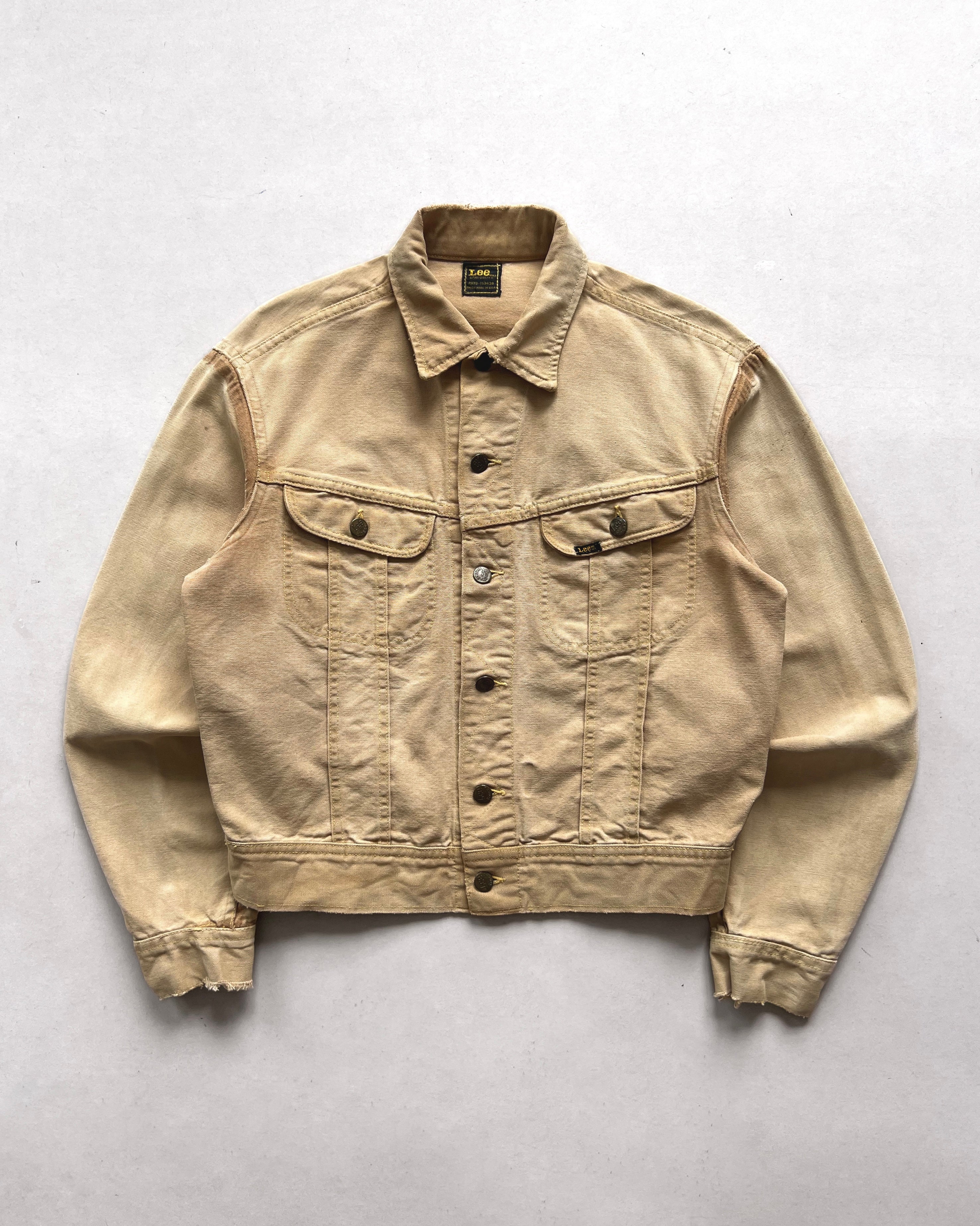 1970S LEE 220-0320 BROWN DUCK CANVAS JACKET (M)