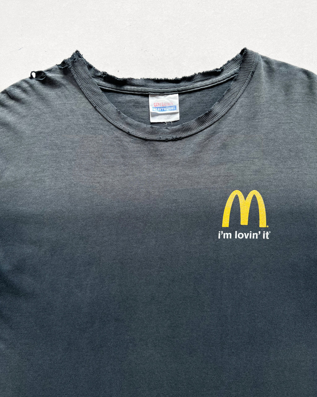 2000S SUN FADED MCDONALD 'I'M LOVIN IT' TEE (L)
