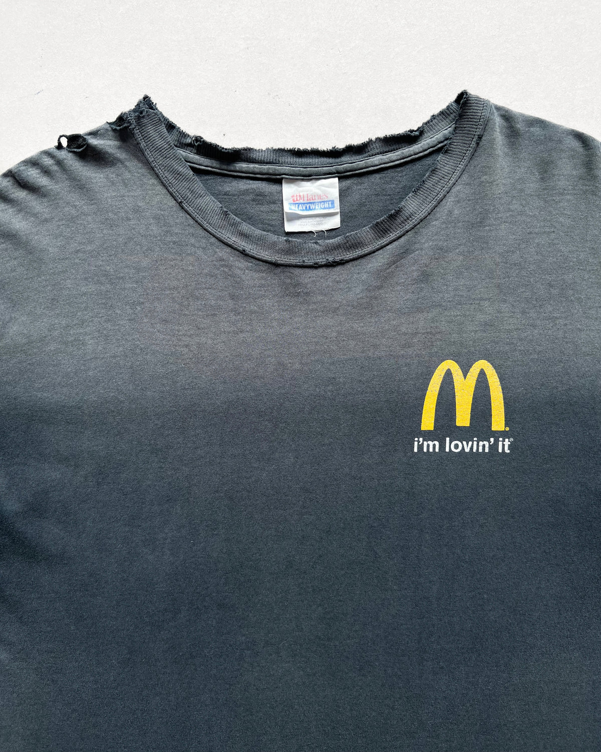 2000S SUN FADED MCDONALD 'I'M LOVIN IT' TEE (L)