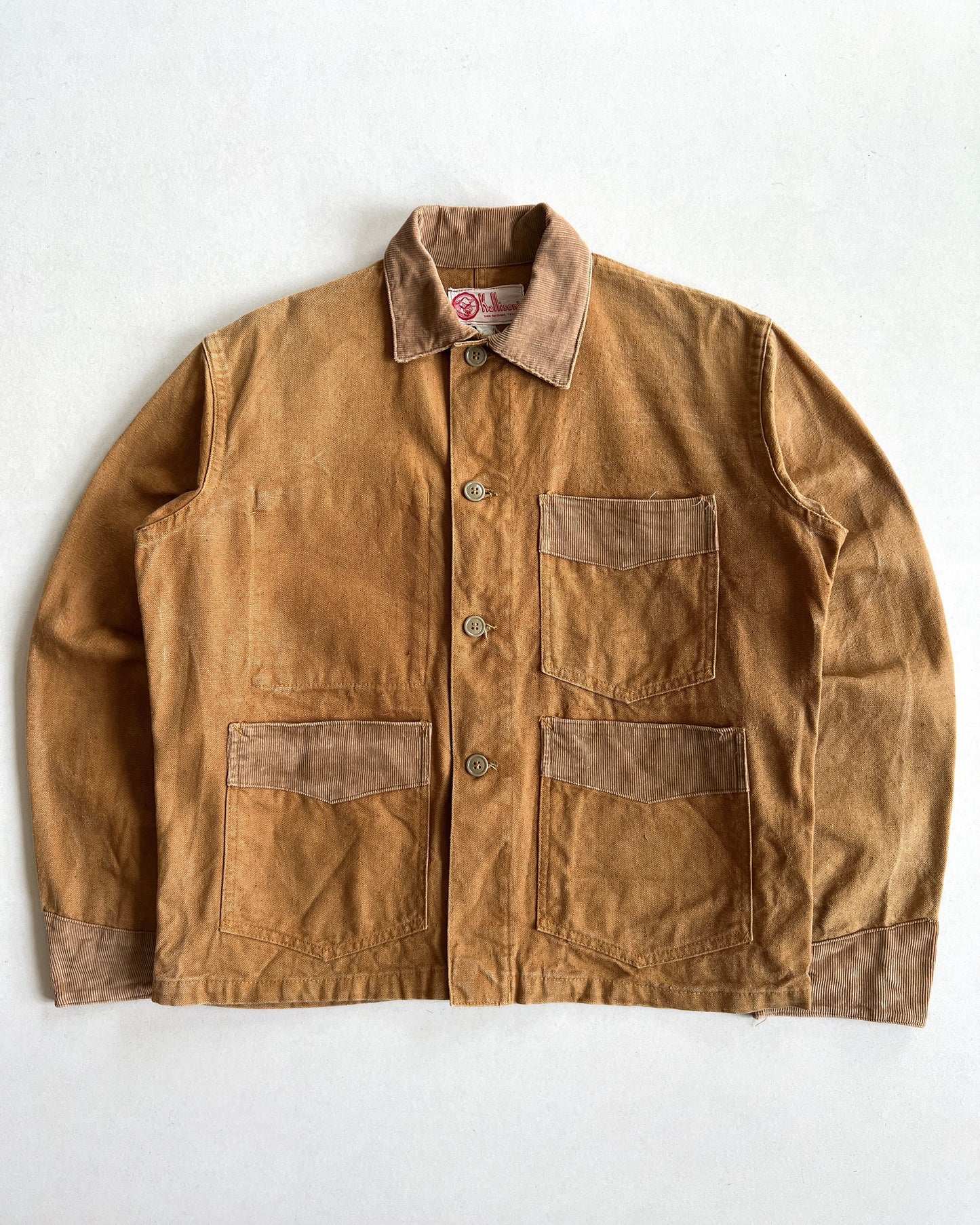 1950S KALLISON'S CANVAS CHORE JACKET (L)