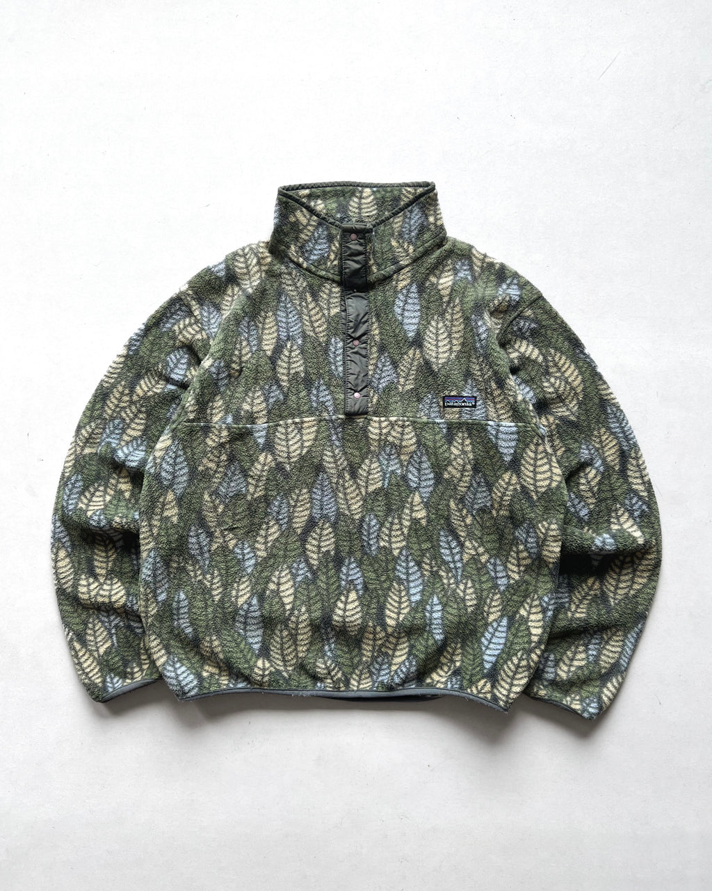 1990S PATAGONIA 'SPEARS LEAF' SNAP-T FLEECE (M)