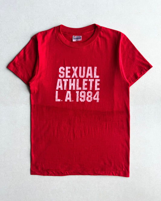 1980S 'SEXUAL ATHELETE' SINGLE STITCH TEE (M)
