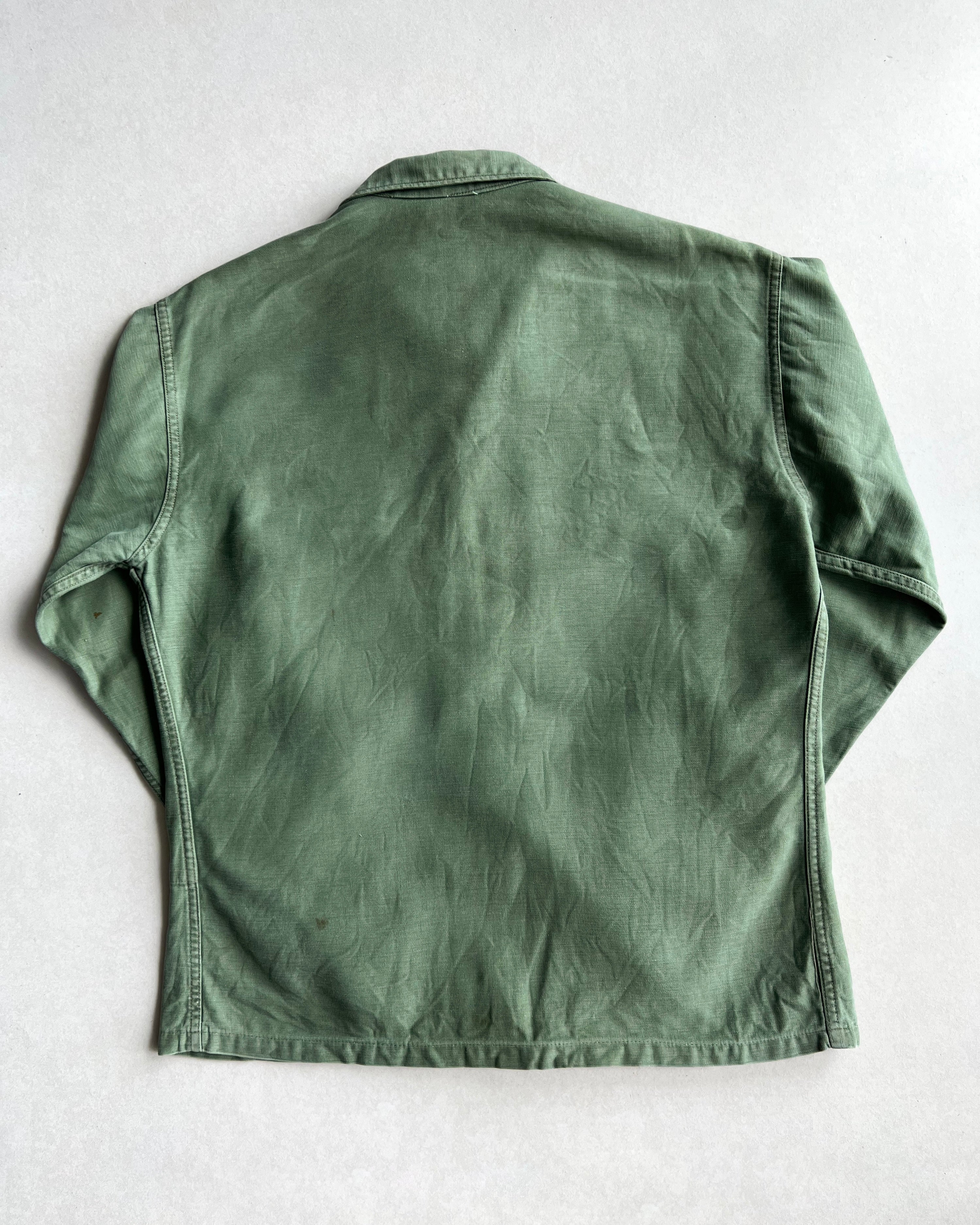 1950S STENCILED USMC P-56 UTILITY SHIRT JACKET (L)