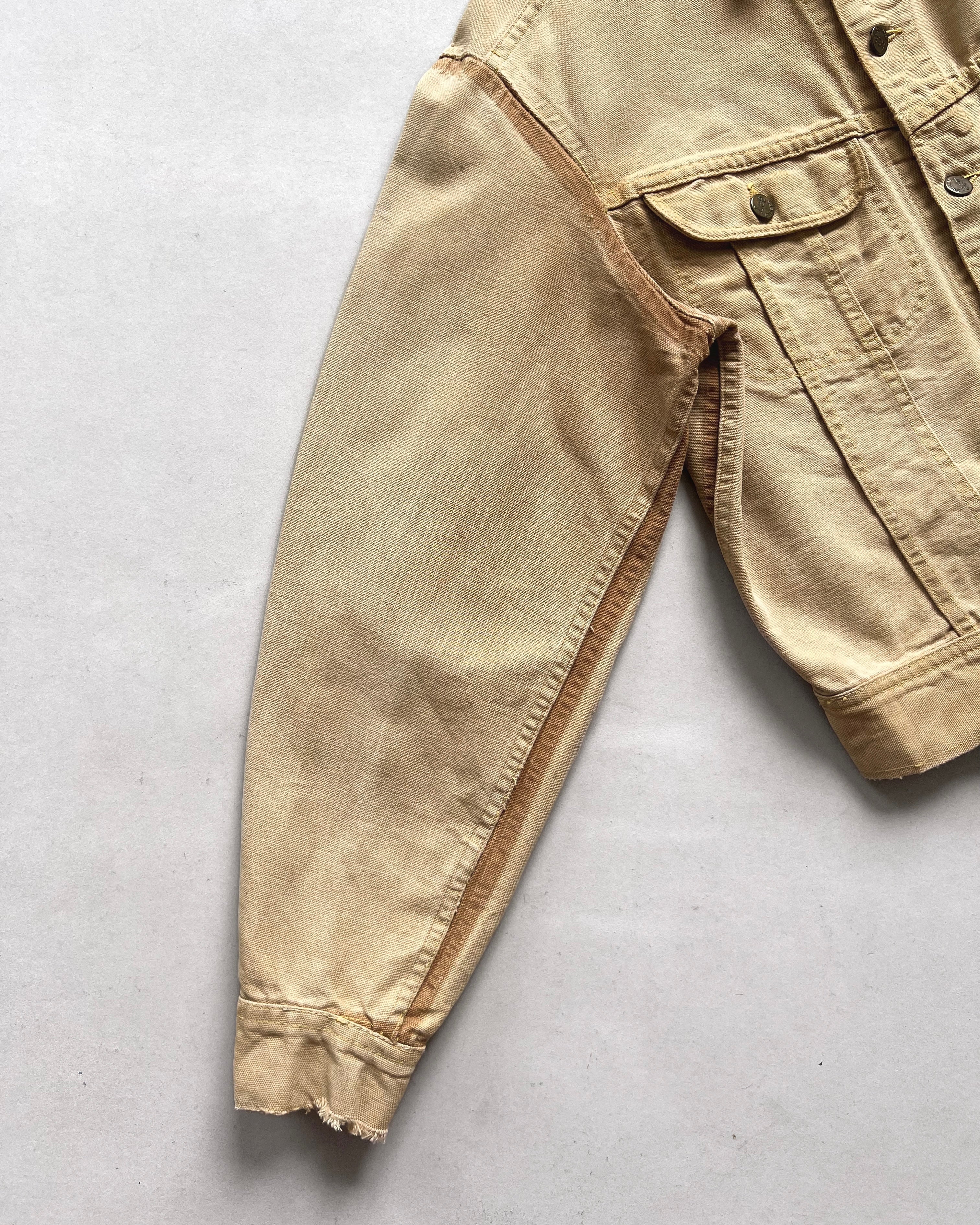 1970S LEE 220-0320 BROWN DUCK CANVAS JACKET (M)