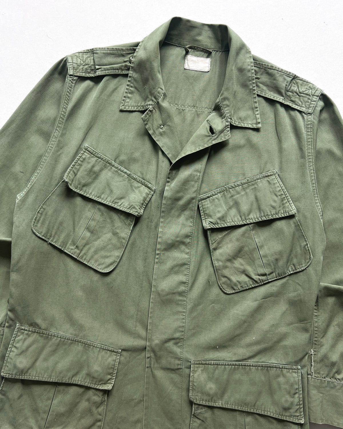 1960S US ARMY 2ND PATTERN SLANT POCKET POPLIN JUNGLE JACKET (M)