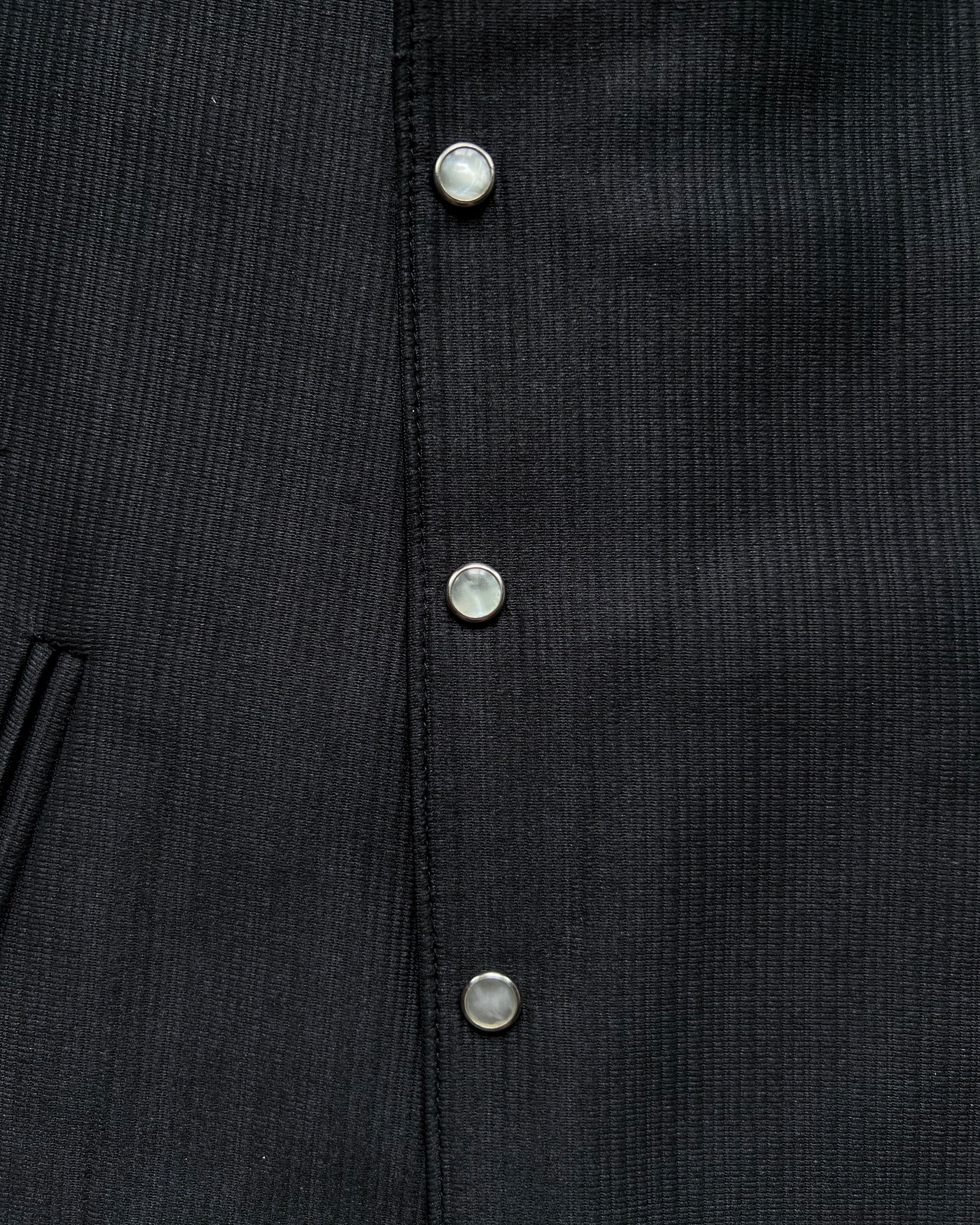 1970S BLACK SILVERAO BOLERO JACKET (L)