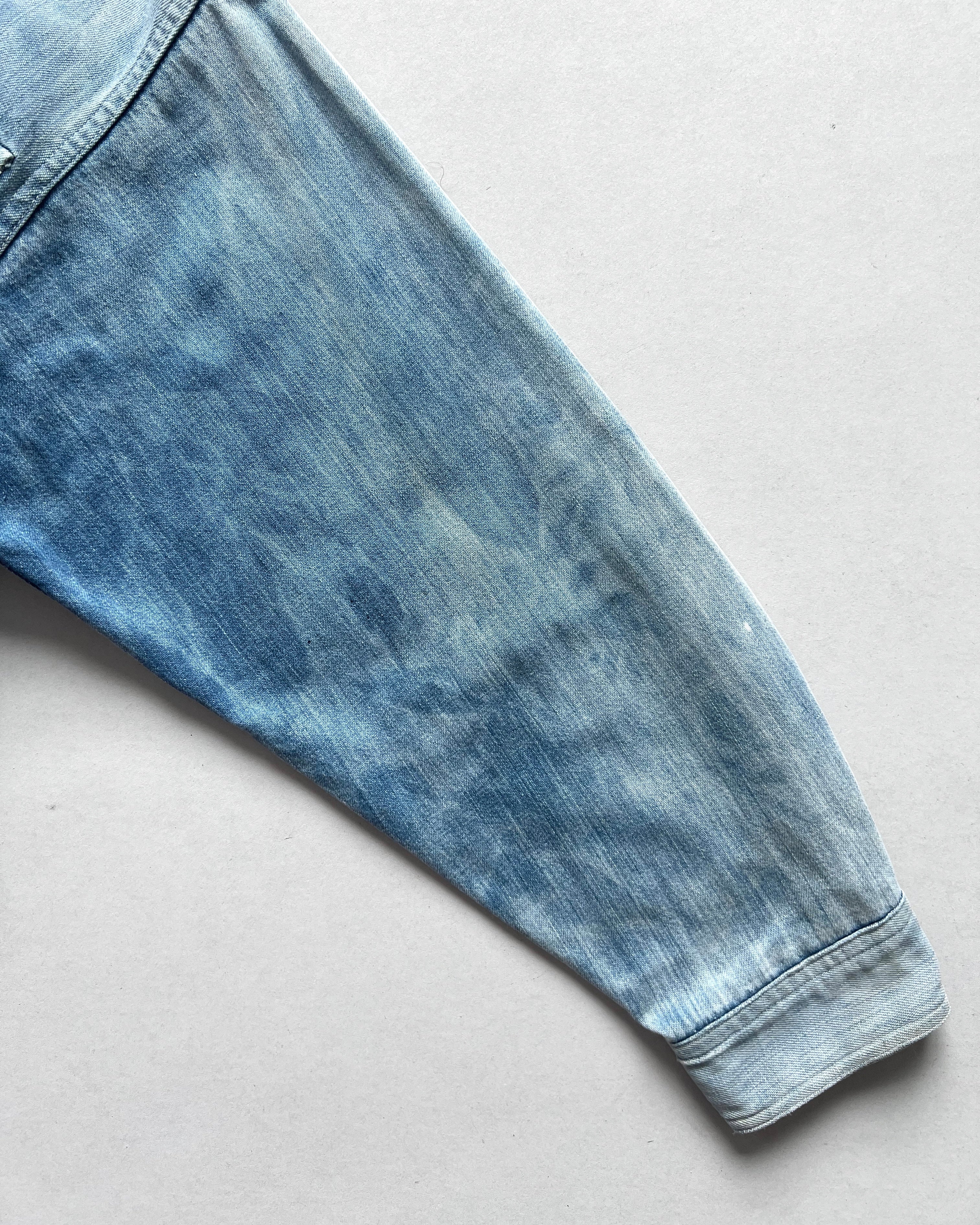 1950S FADED JAPANESE DENIM WORK JACKET (M)
