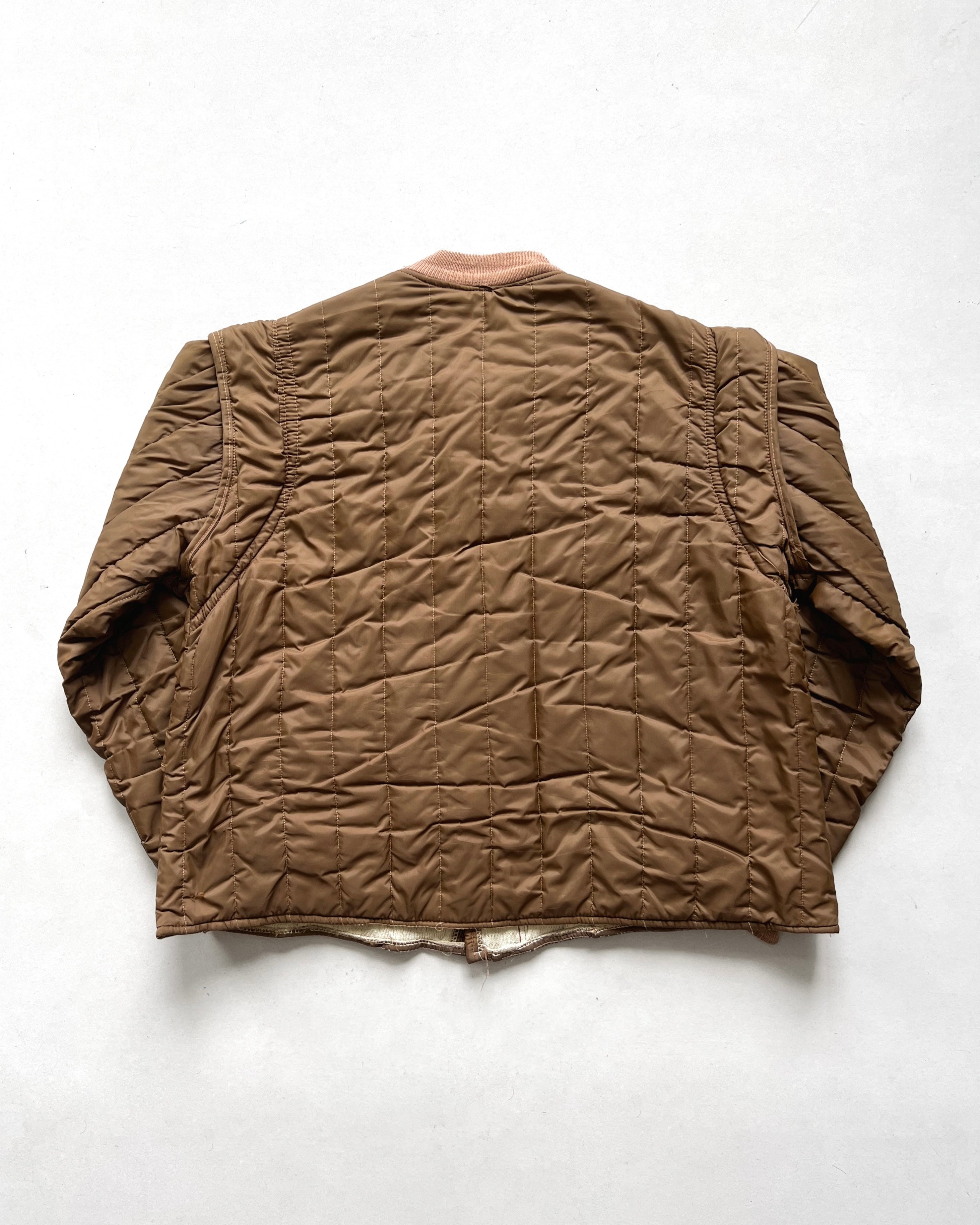 1960S QUILTED NYLON LINER JACKET (L)