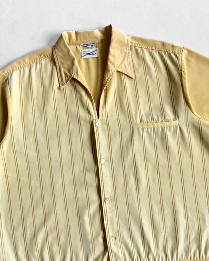 1950S TWO-TONE YELLOW ROCKABILLY SHIRT (XL)