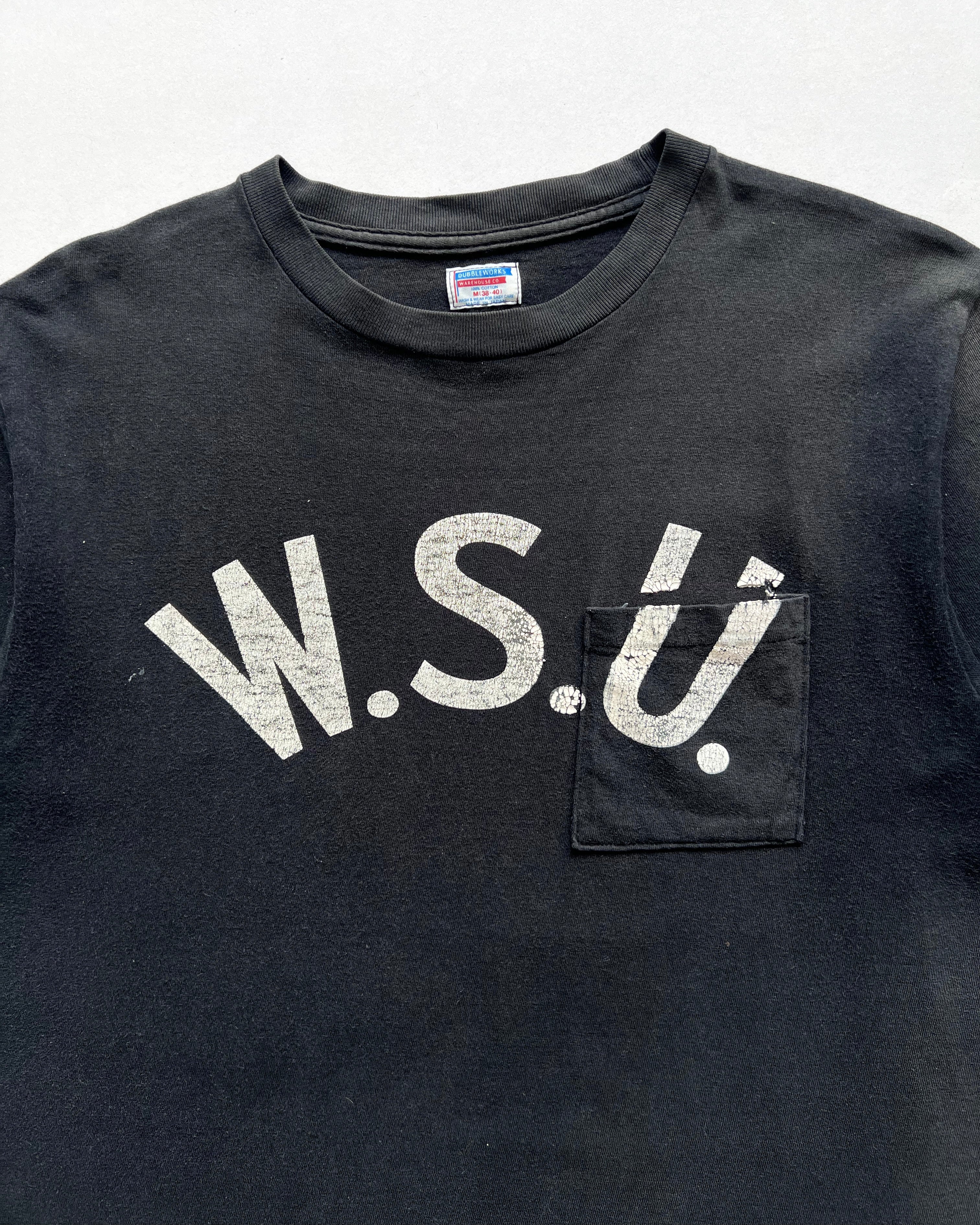 1990S/2000S DUBBLEWORKS 'WSU' SINGLE STITCH POCKET TEE (M)
