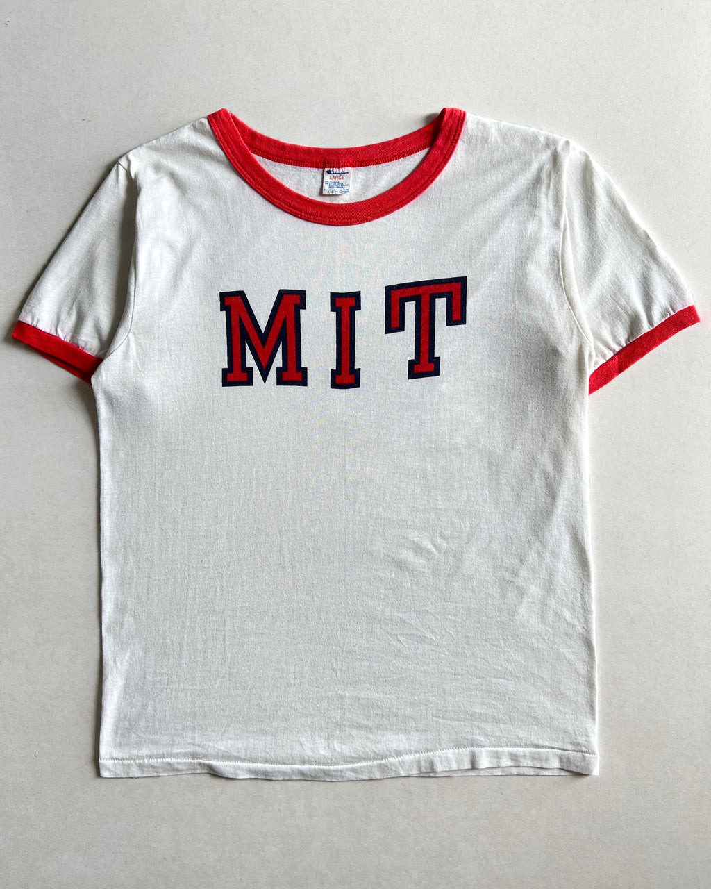 1980S CHAMPION ‘MIT’ RINGER TEE (L)