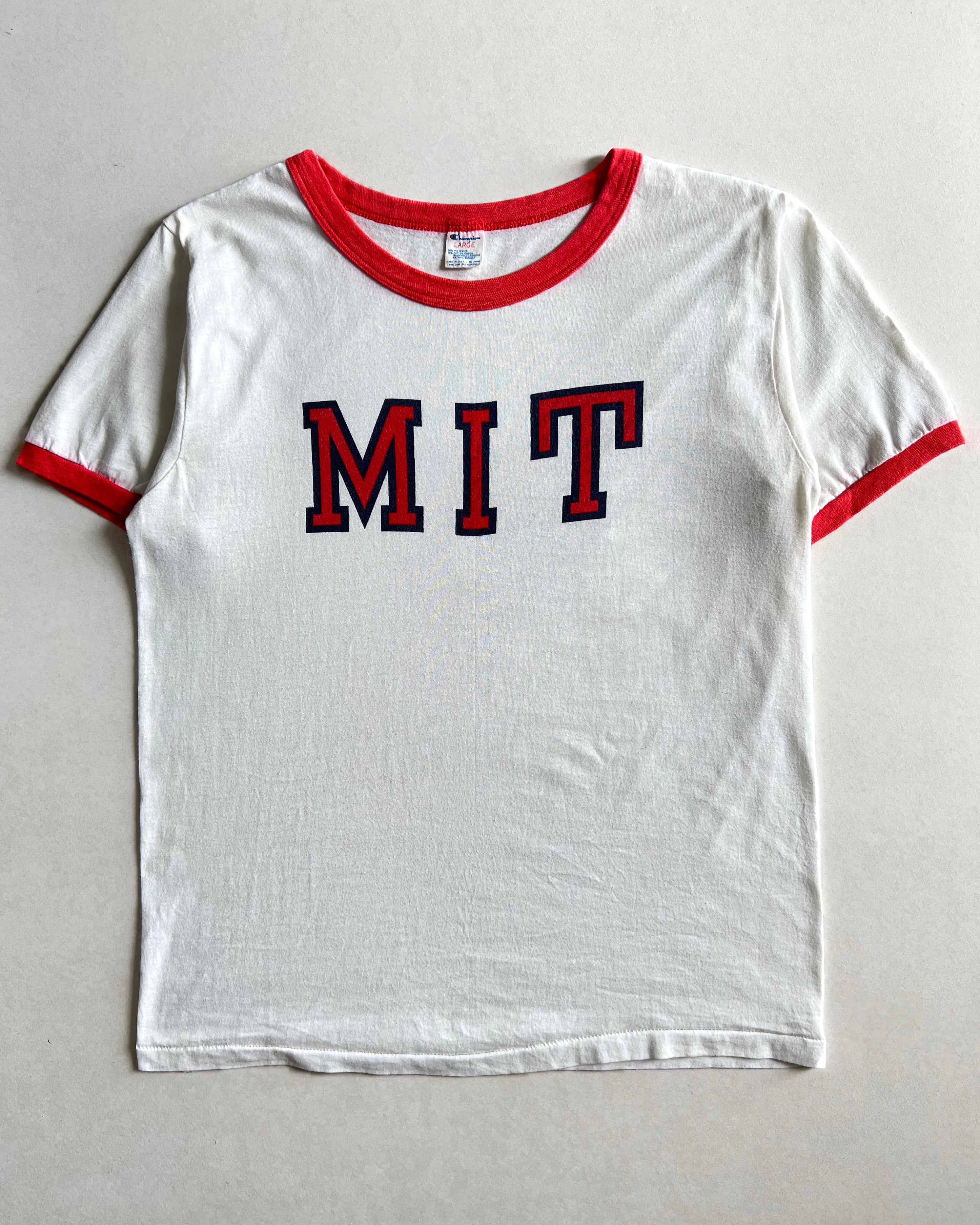 1980S CHAMPION ‘MIT’ RINGER TEE (L)