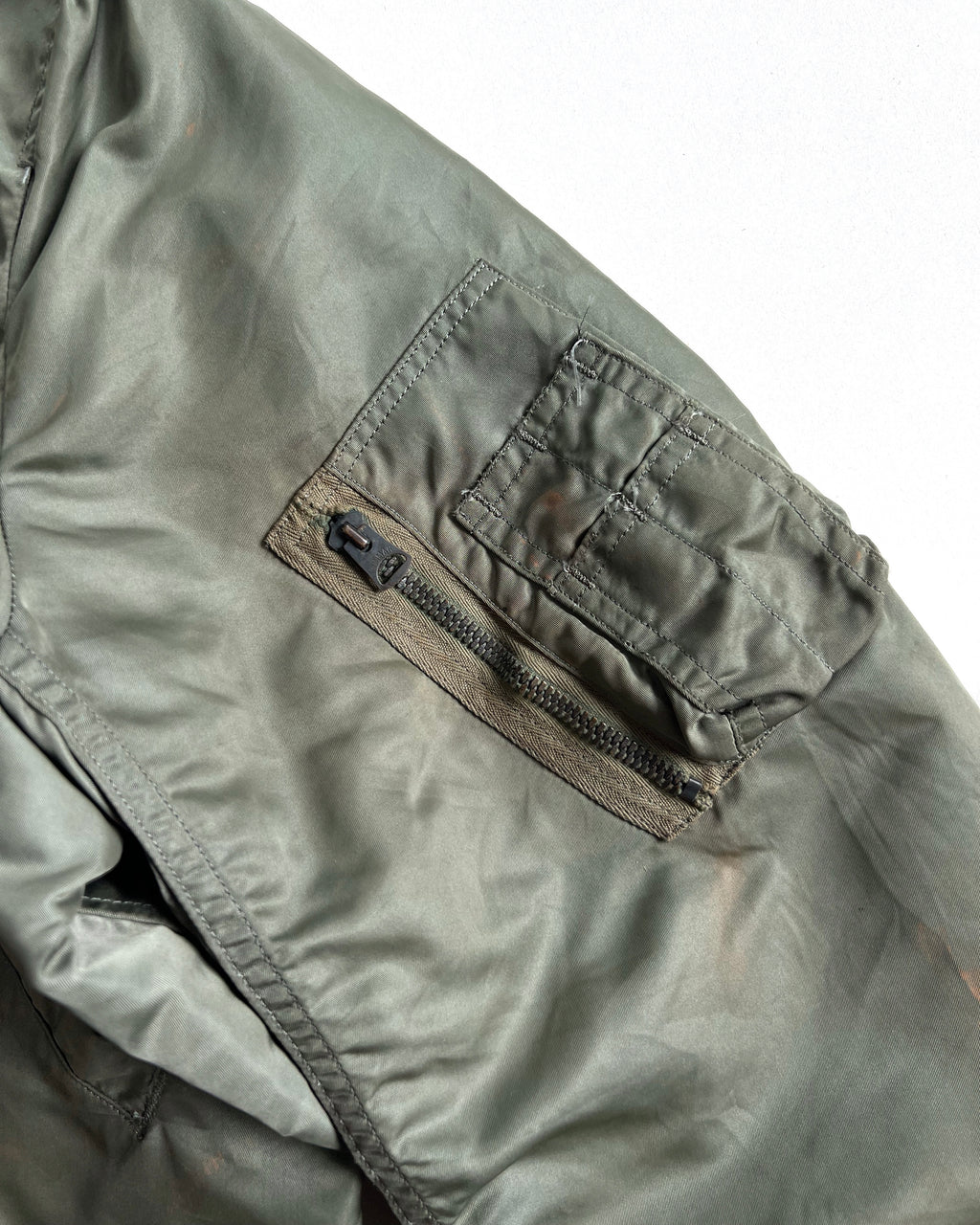 1960S USAF L2-B RAYON FLIGHT BOMBER JACKET (M)