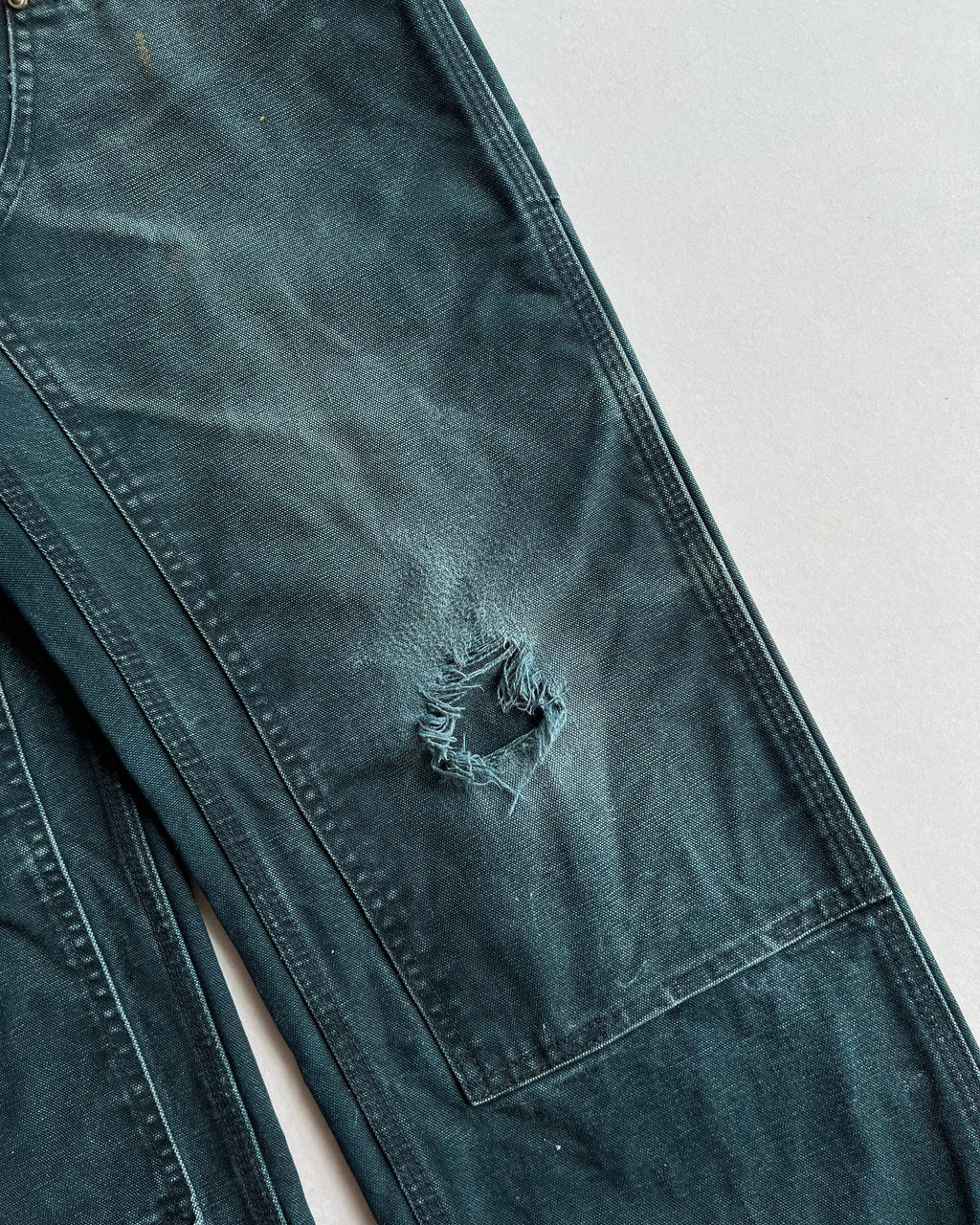 FADED BLACK CARHARTT DOUBLE KNEE PANTS (33X30)