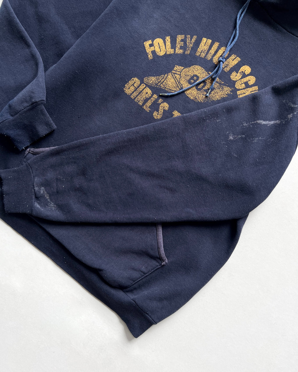 1970S RUSSELL 'FOLEY HIGH SCHOOL GIRL'S TRACK' HOODIE (M)