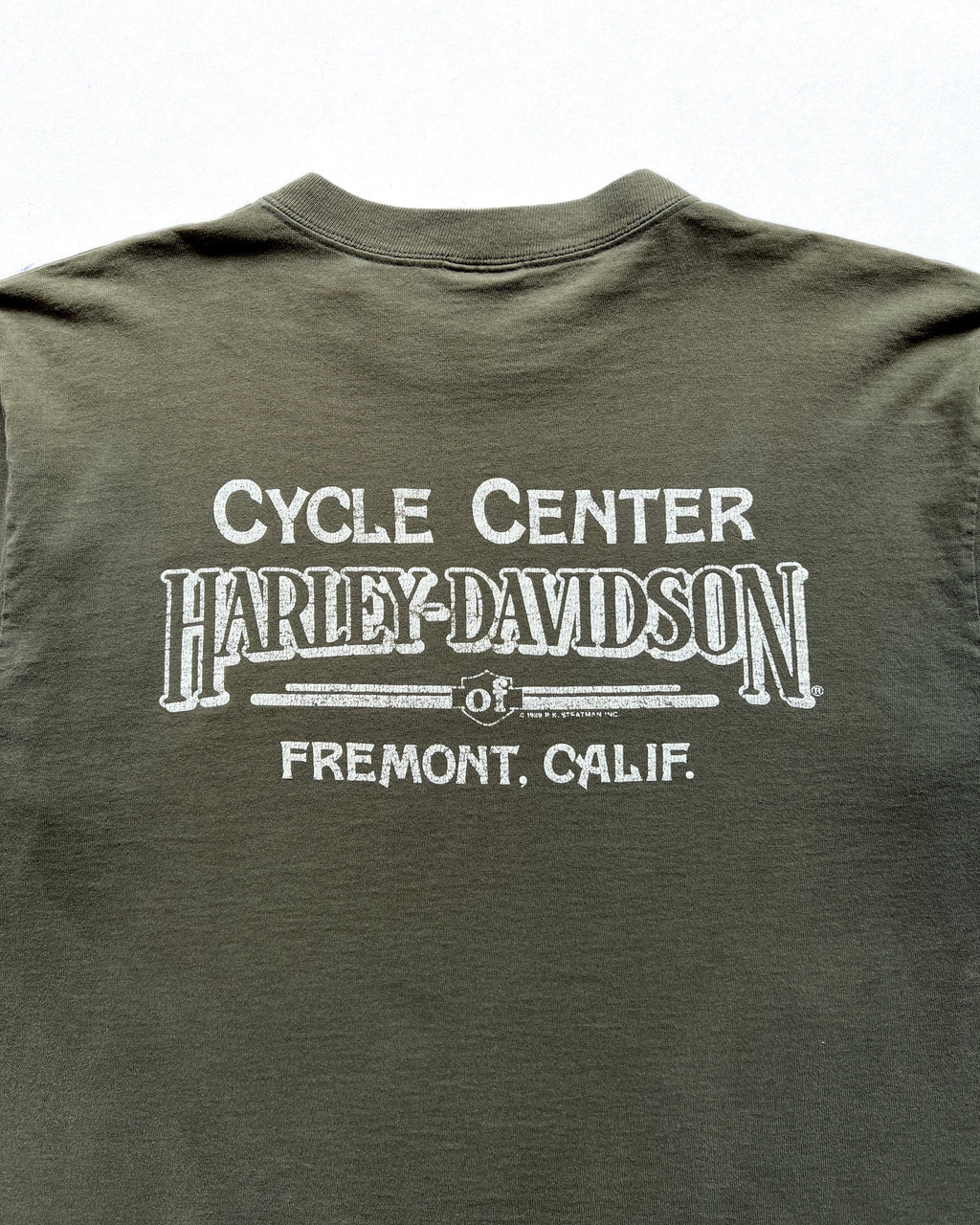 1980S HARLEY DAVIDSON TWO-TONE TEE (L)