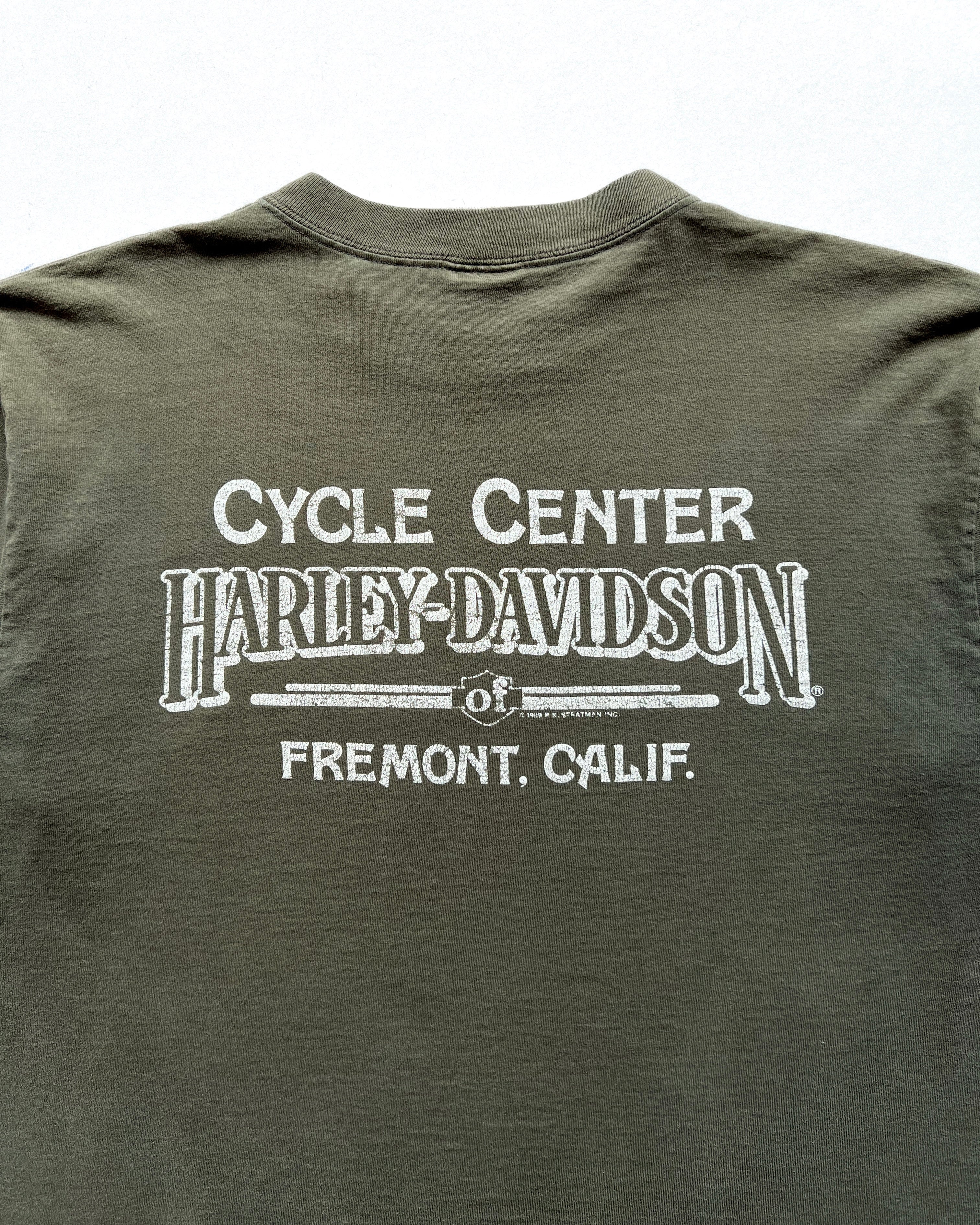 1980S HARLEY DAVIDSON TWO-TONE TEE (L)