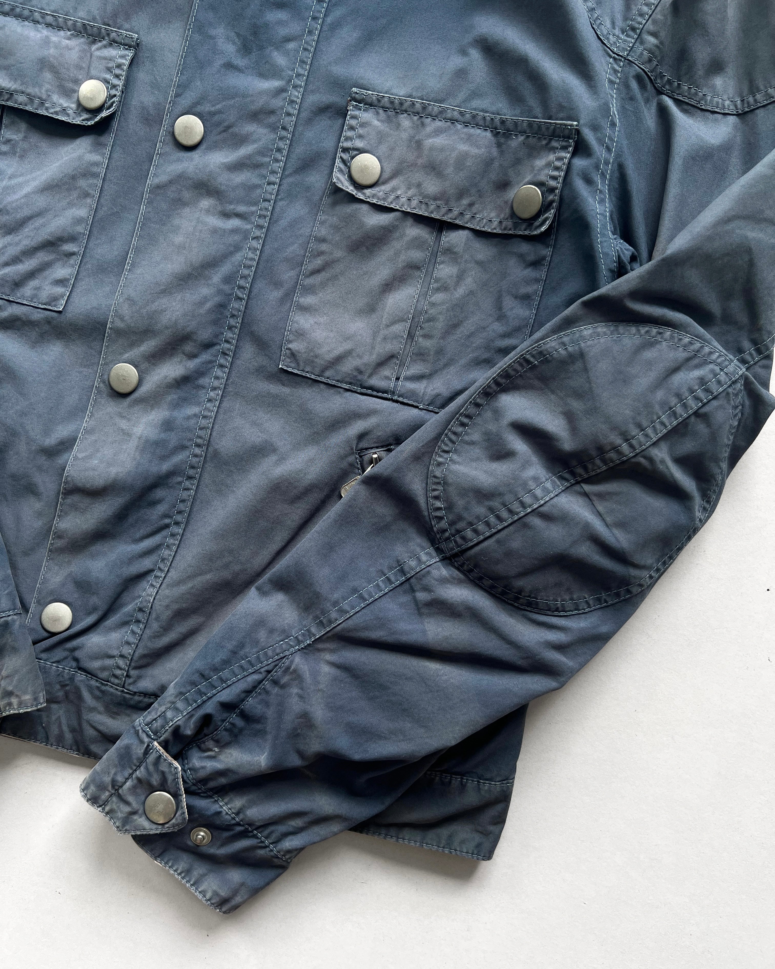 1990S FADED BELSTAFF MOTORCYCLE JACKET (L)