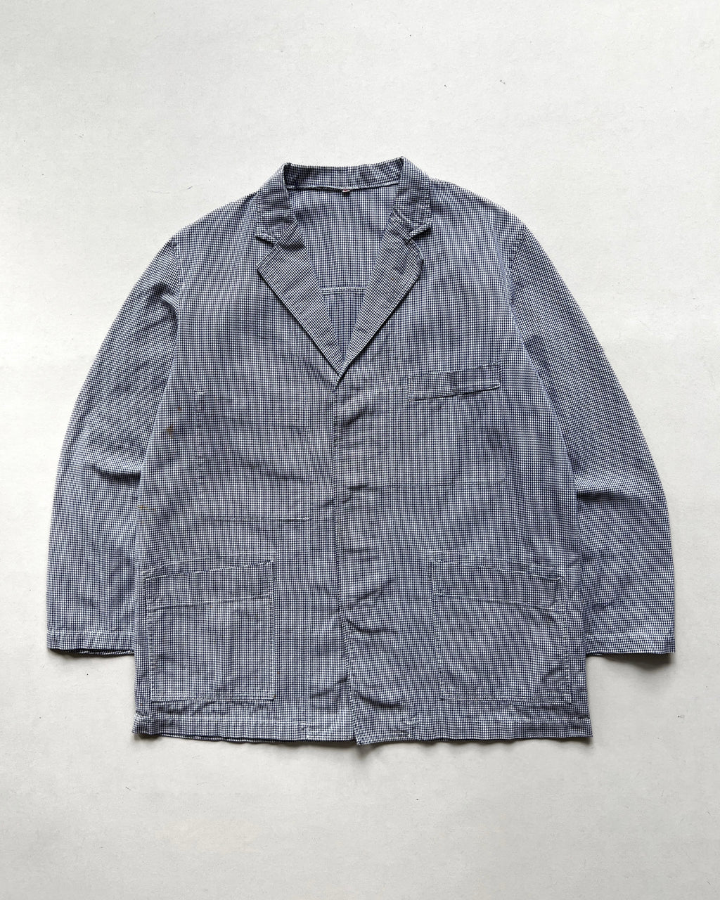 1960S FELVAY FRENCH HOUNDSTOOTH WORK JACKET (L)