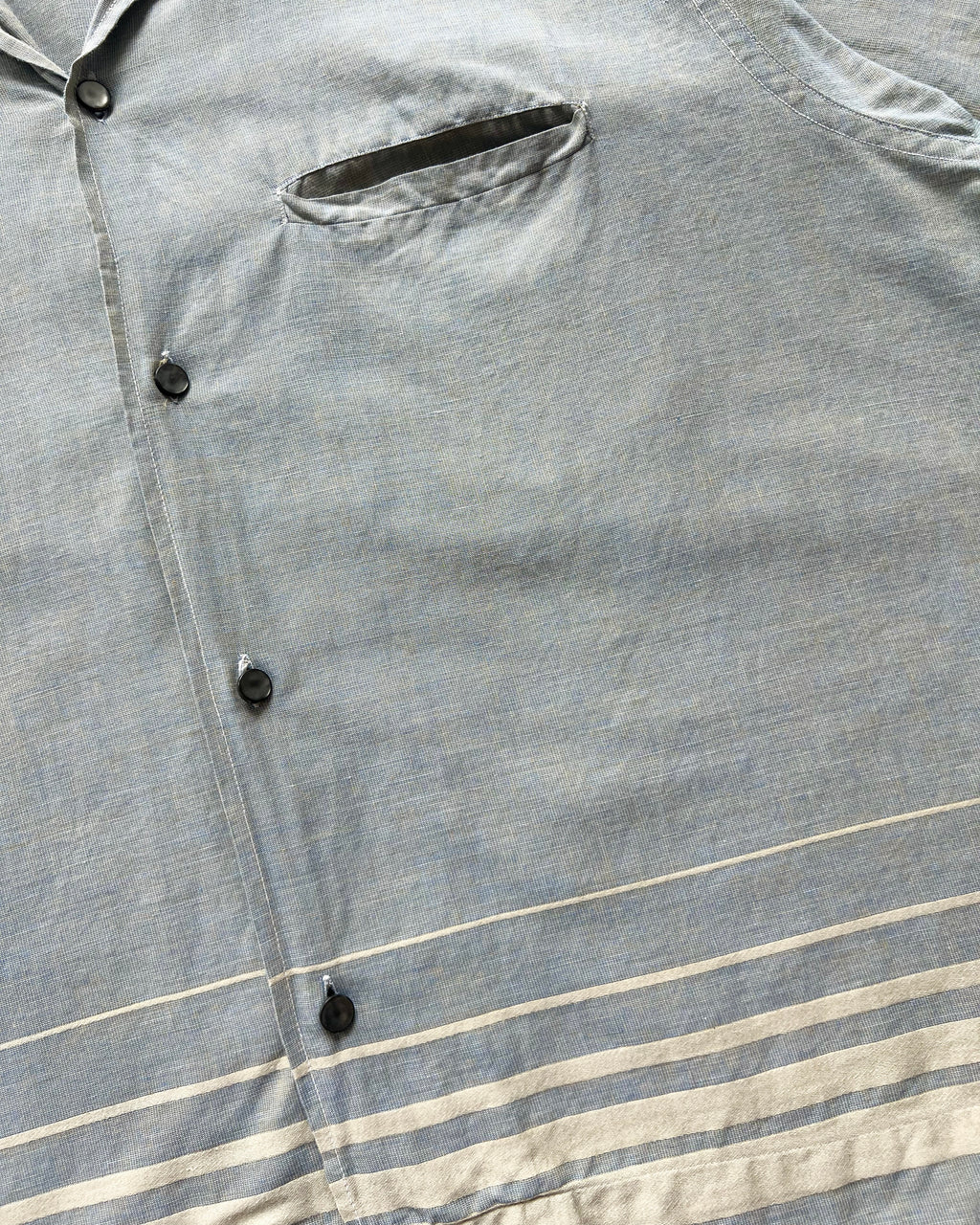 1950S TRUVAL SINGLE POCKET ROCKABILLY SHIRT (L)
