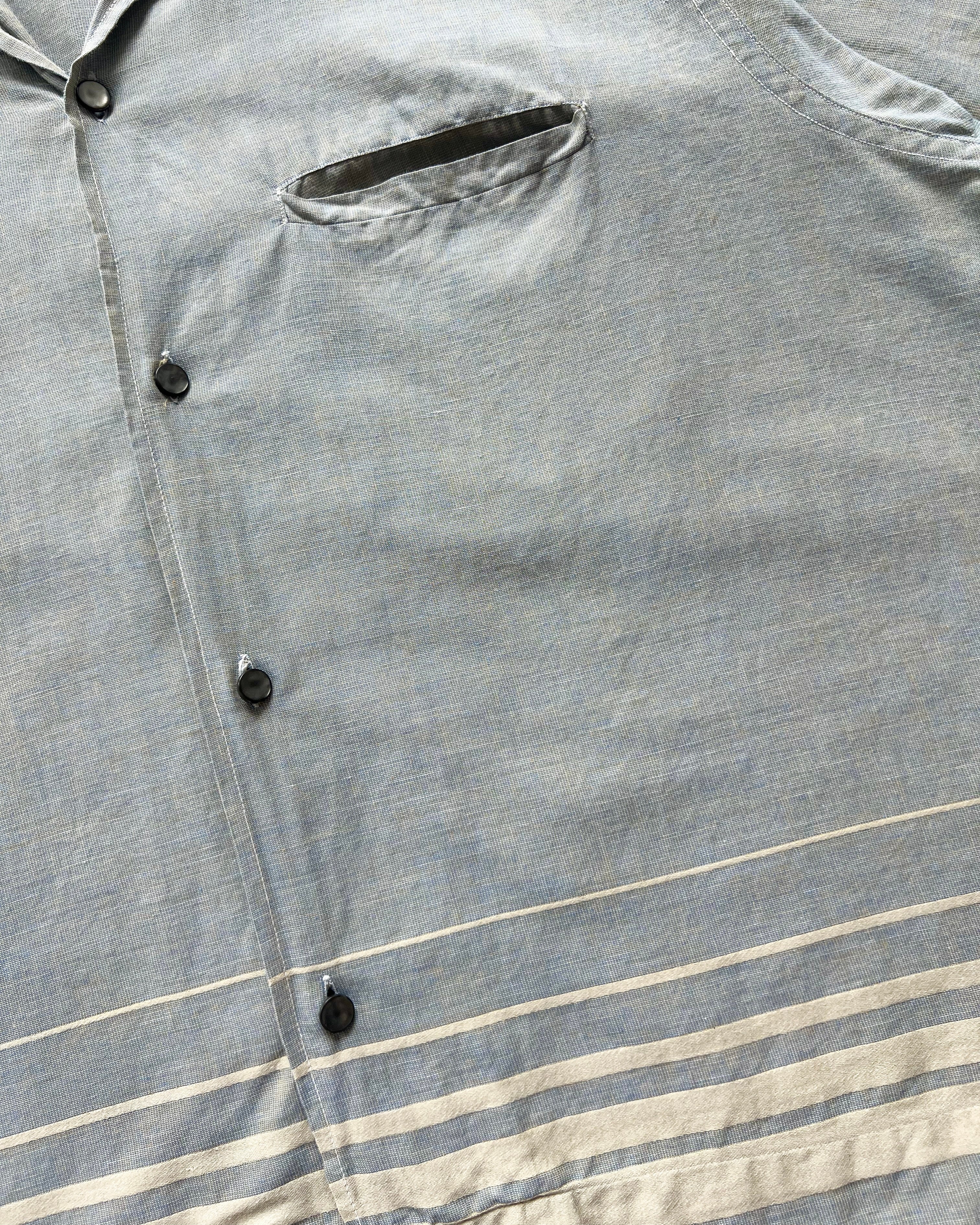1950S TRUVAL SINGLE POCKET ROCKABILLY SHIRT (L)