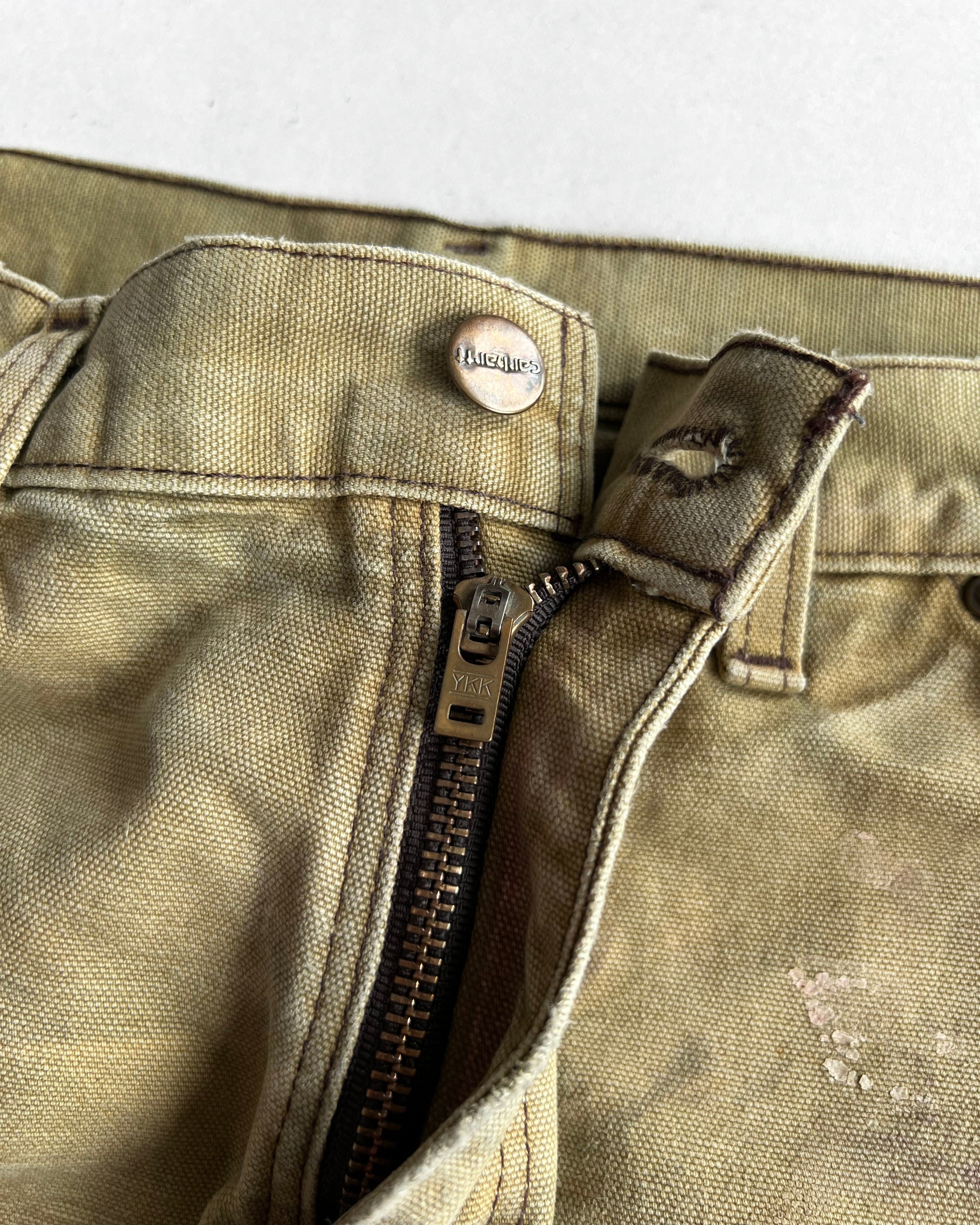 2000S BLEACHED CARHARTT DOUBLE KNEE WORK PANTS (32)