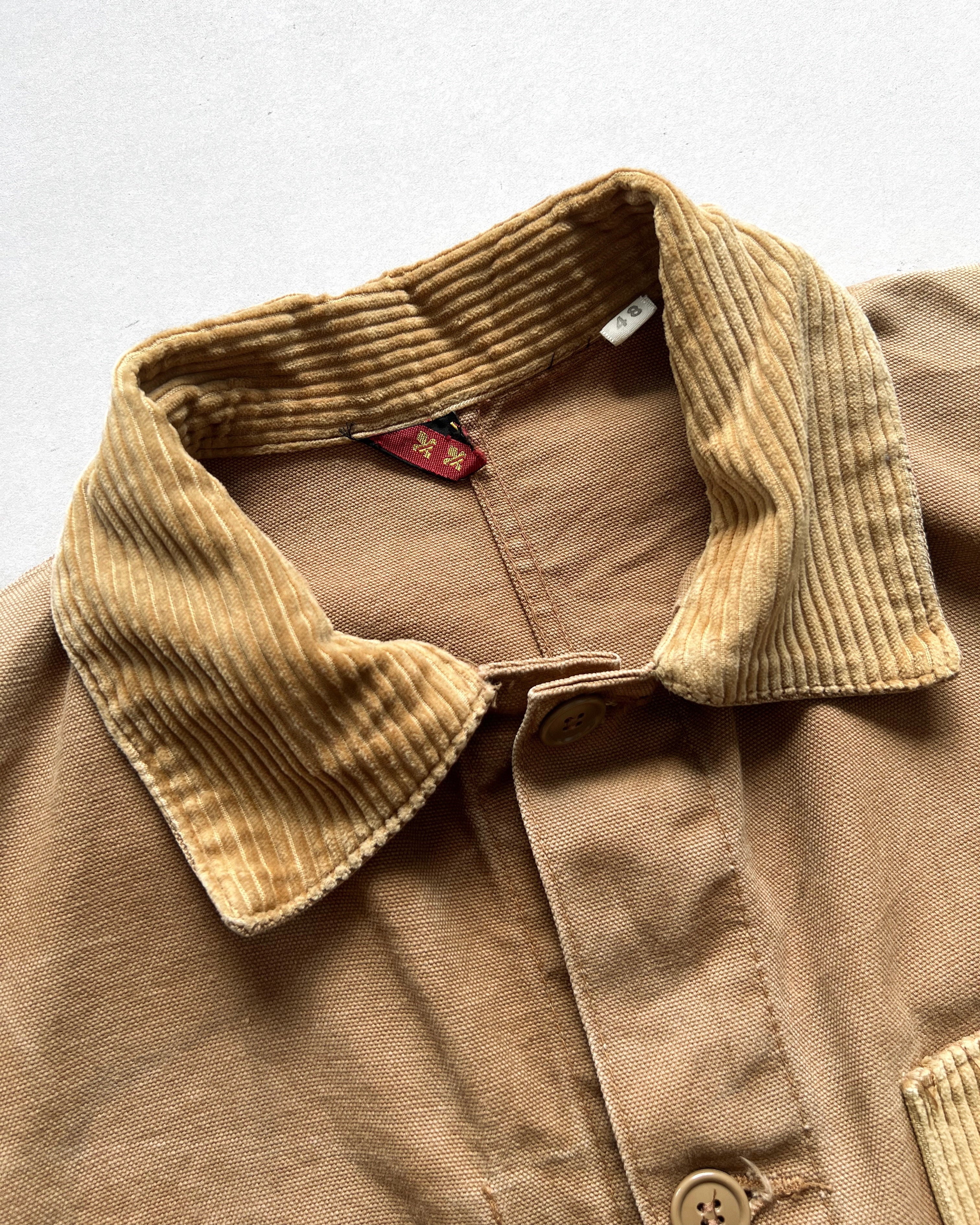 1950S TWO-TONE CANVAS BUSH WORK JACKET (XL)