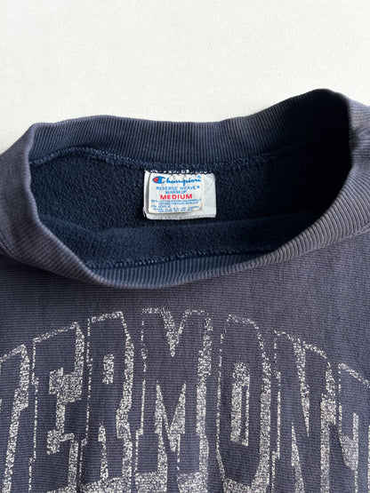 1980S FADED CHAMPION 'VERMONT' REVERSE WEAVE SWEATSHIRT (M)