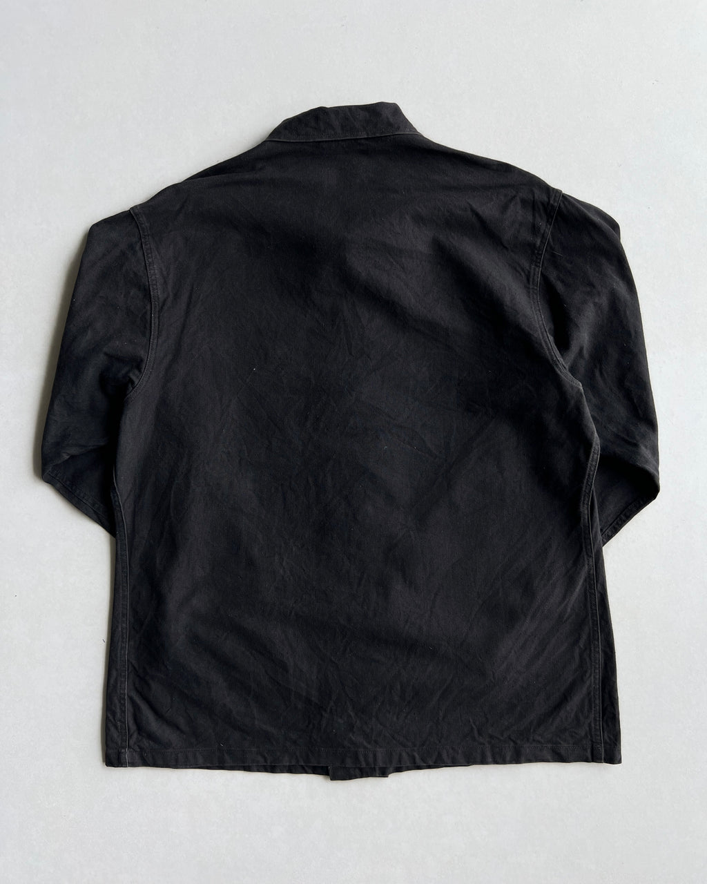 1970S BLACK GERMAN ARMY SINGLE POCKET SHIRT (L)