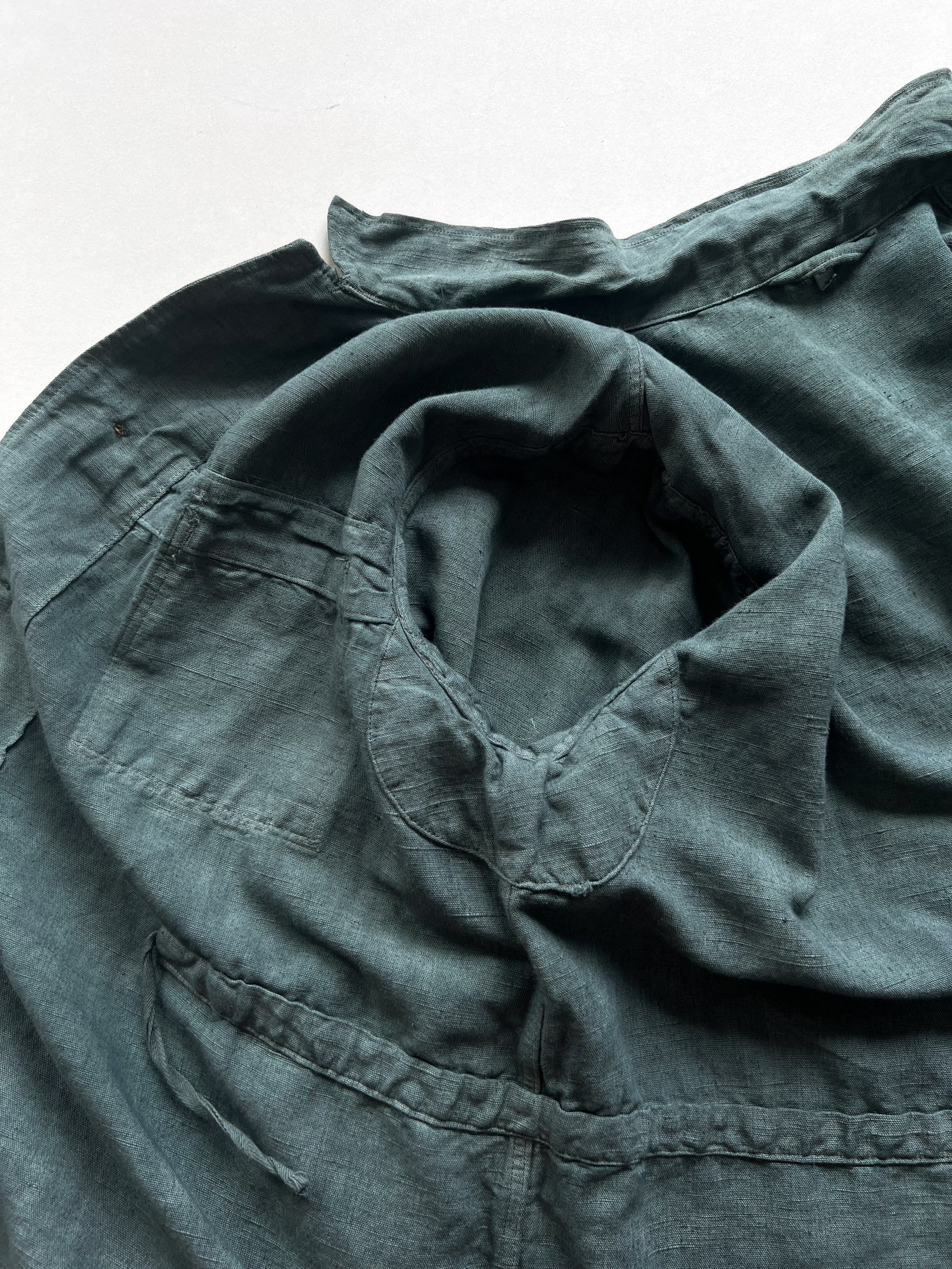 1940S/1950S EUROPE LINEN WORK JACKET (XL)