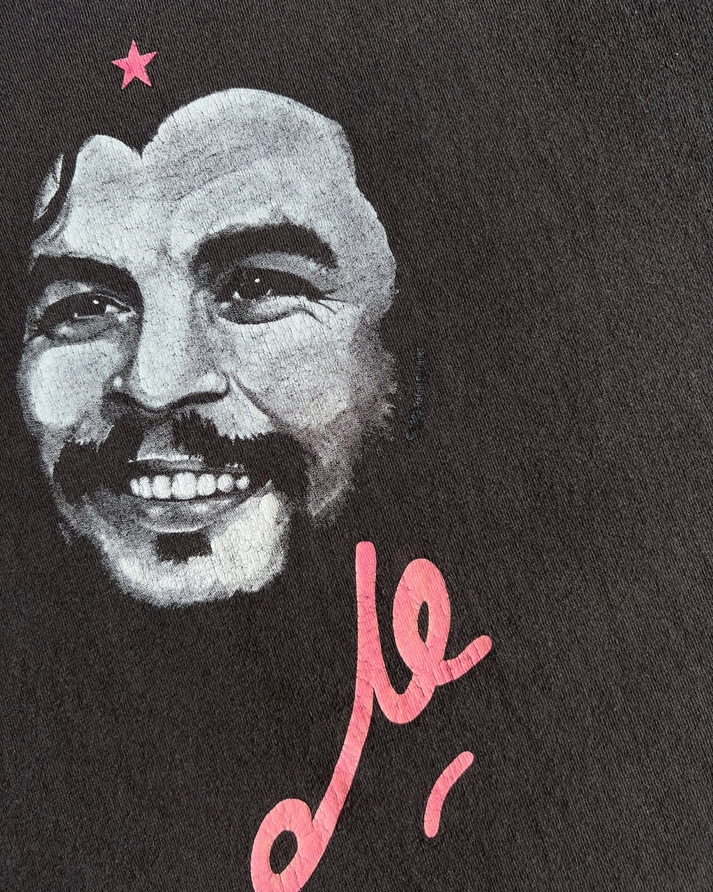 1980S BLACK 'CHE GUIVARA' SINGLE STITCH TEE (L)