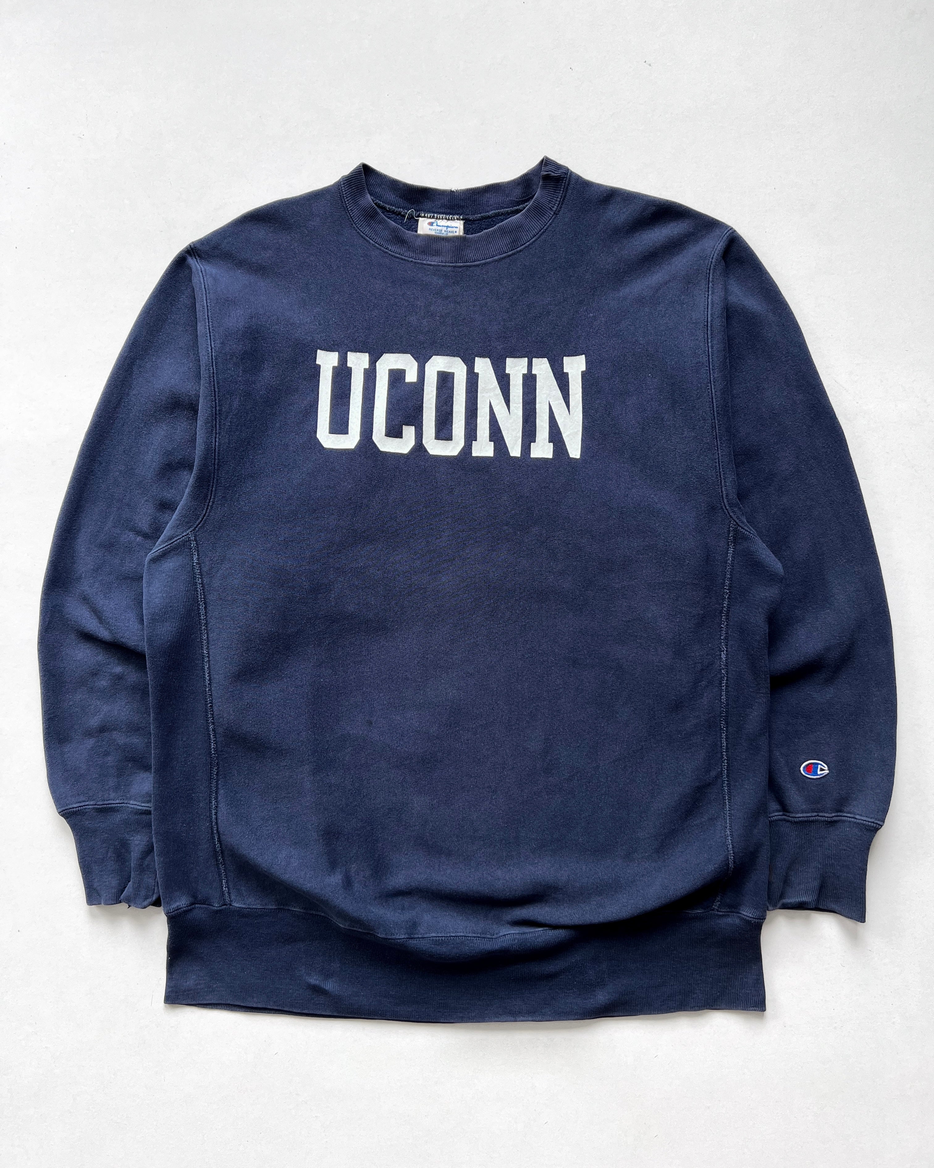 1980S CHAMPION 'UCONN' REVERSE WEAVE SWEATSHIRT (XXL)