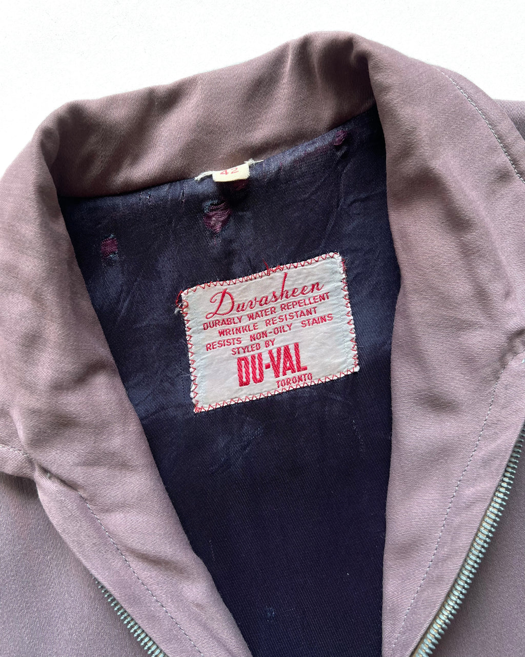 1950S DUVASHEEN RAYON GABARDINE JACKET (L)