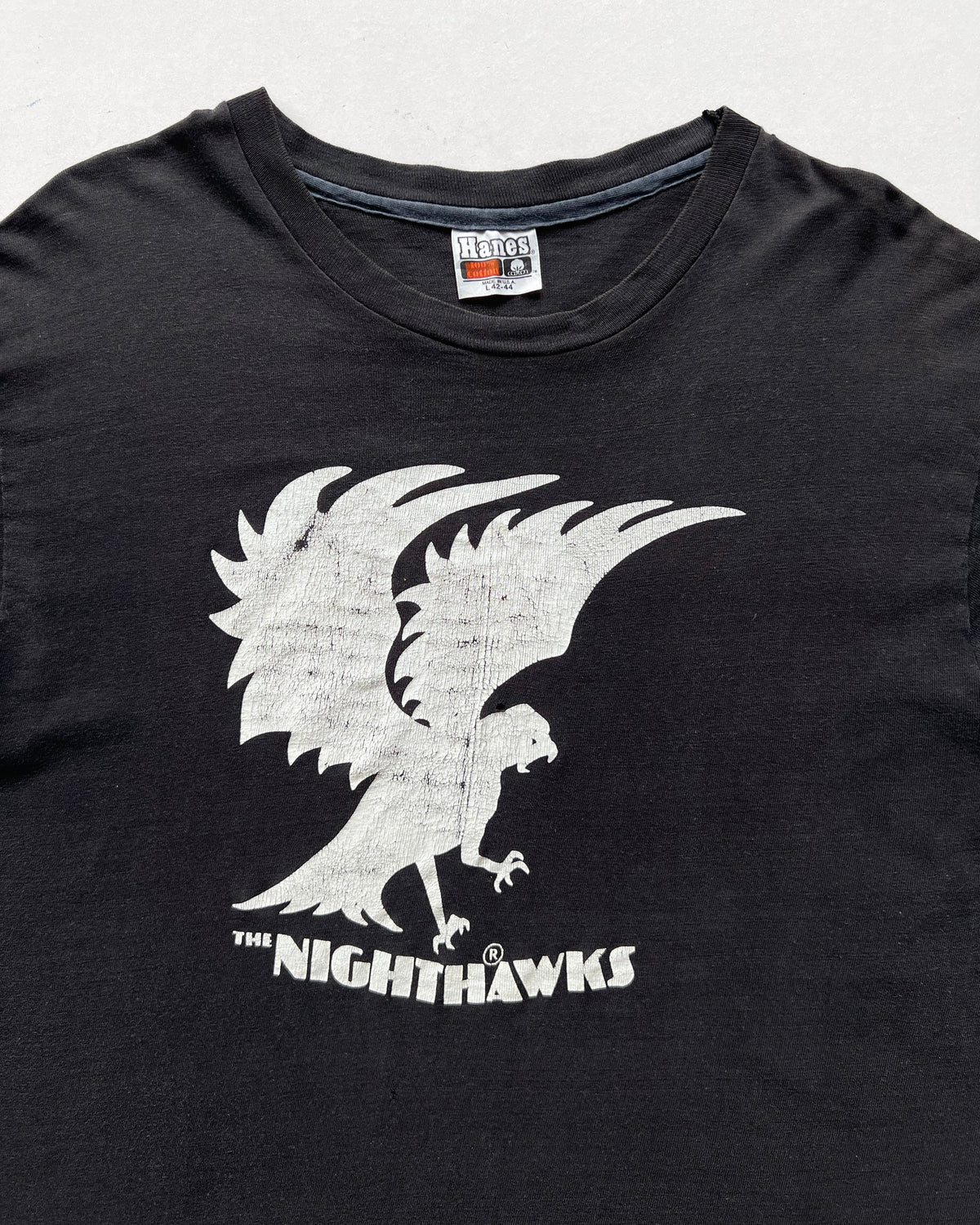 1980S 'NIGHTHAWKS' SINLGE STITCH TEES (L)