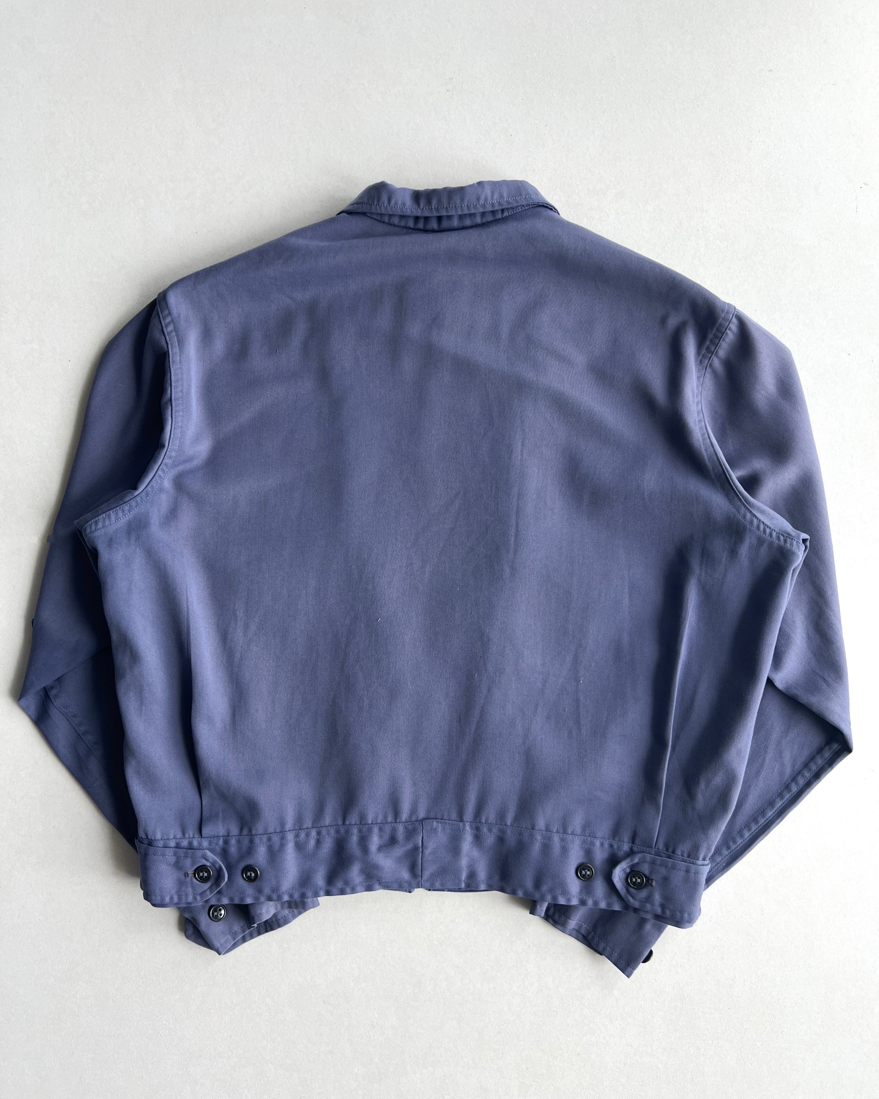 1950S RAYON DOUBLE POCKET WORK JACKET (L)