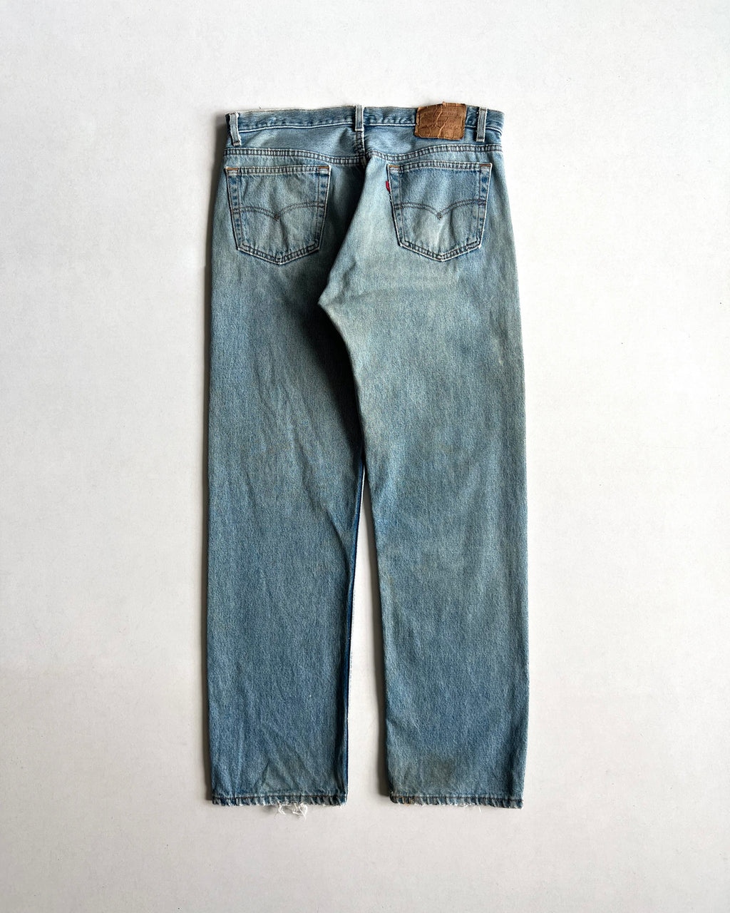 1990S MUD WASHED LEVI'S 501 SINGLE R JEANS (36)