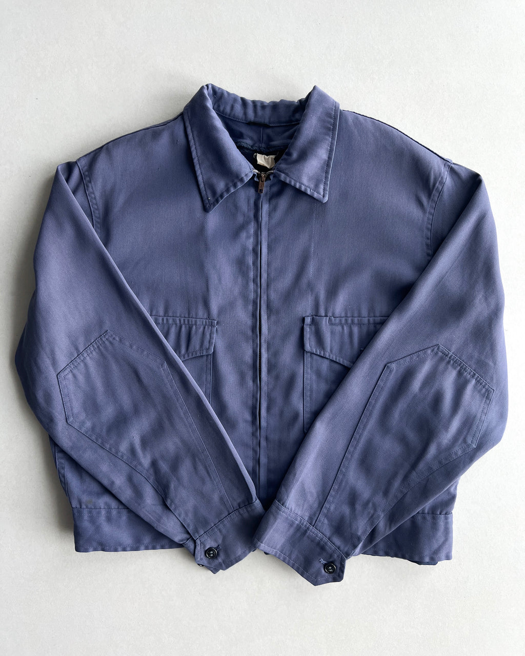 1950S RAYON DOUBLE POCKET WORK JACKET (L)